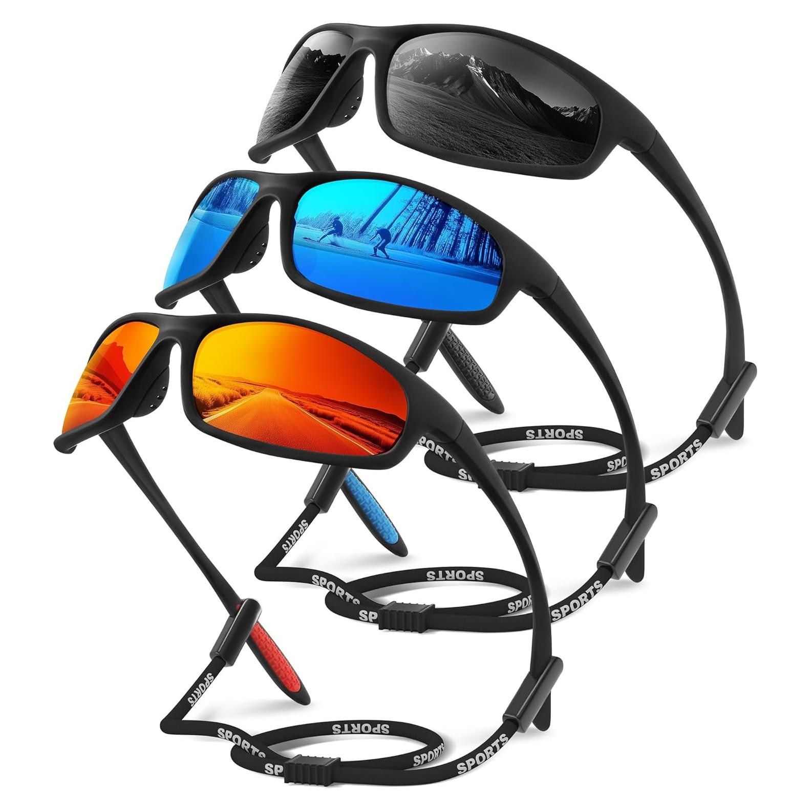 Gafas de sol deportivas polarizadas TR90 UV400 - 3 colores