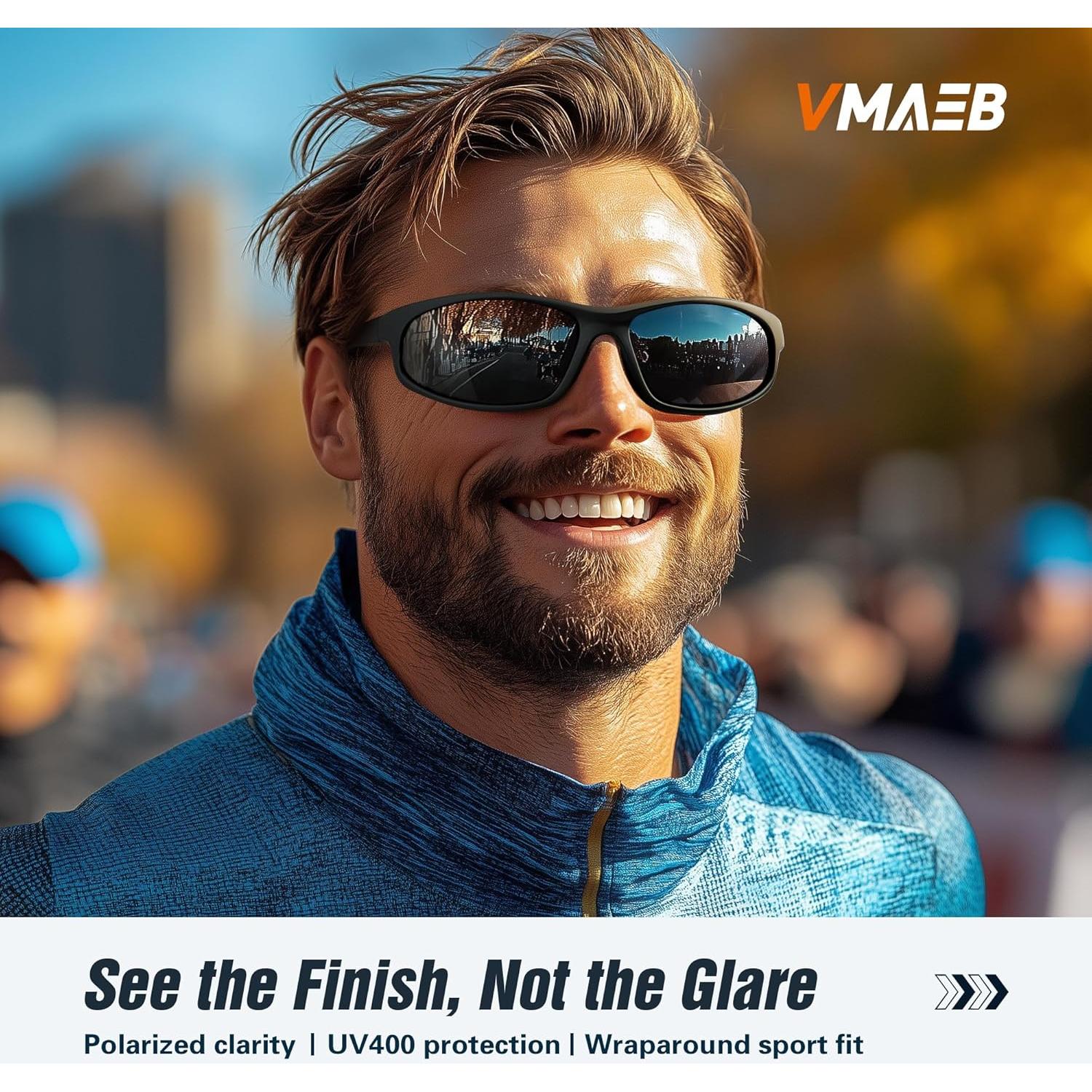 Gafas de sol deportivas polarizadas TR90 UV400 - 3 colores