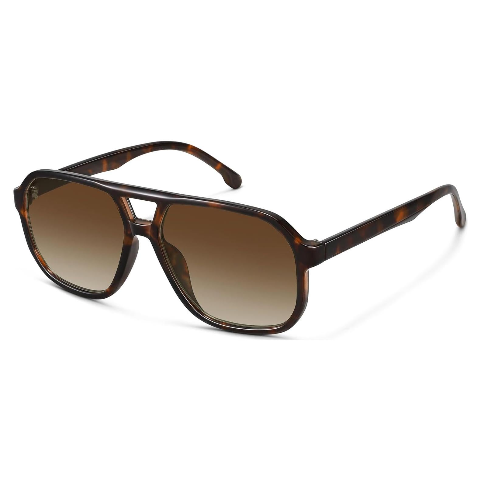 Gafas de sol aviador Fozono UV400 unisex carey 58mm
