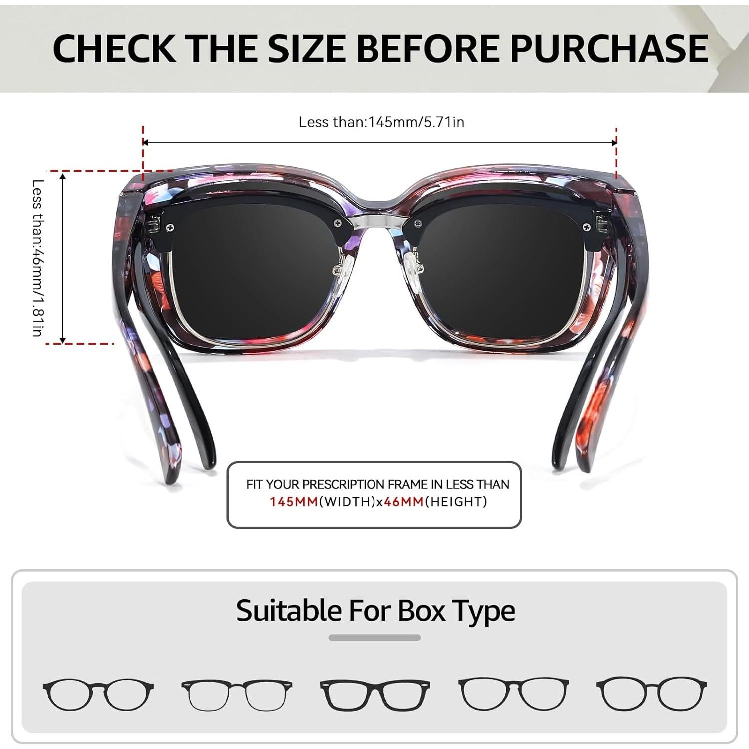 Gafas de sol polarizadas TJUTR para mujeres con rhinestones