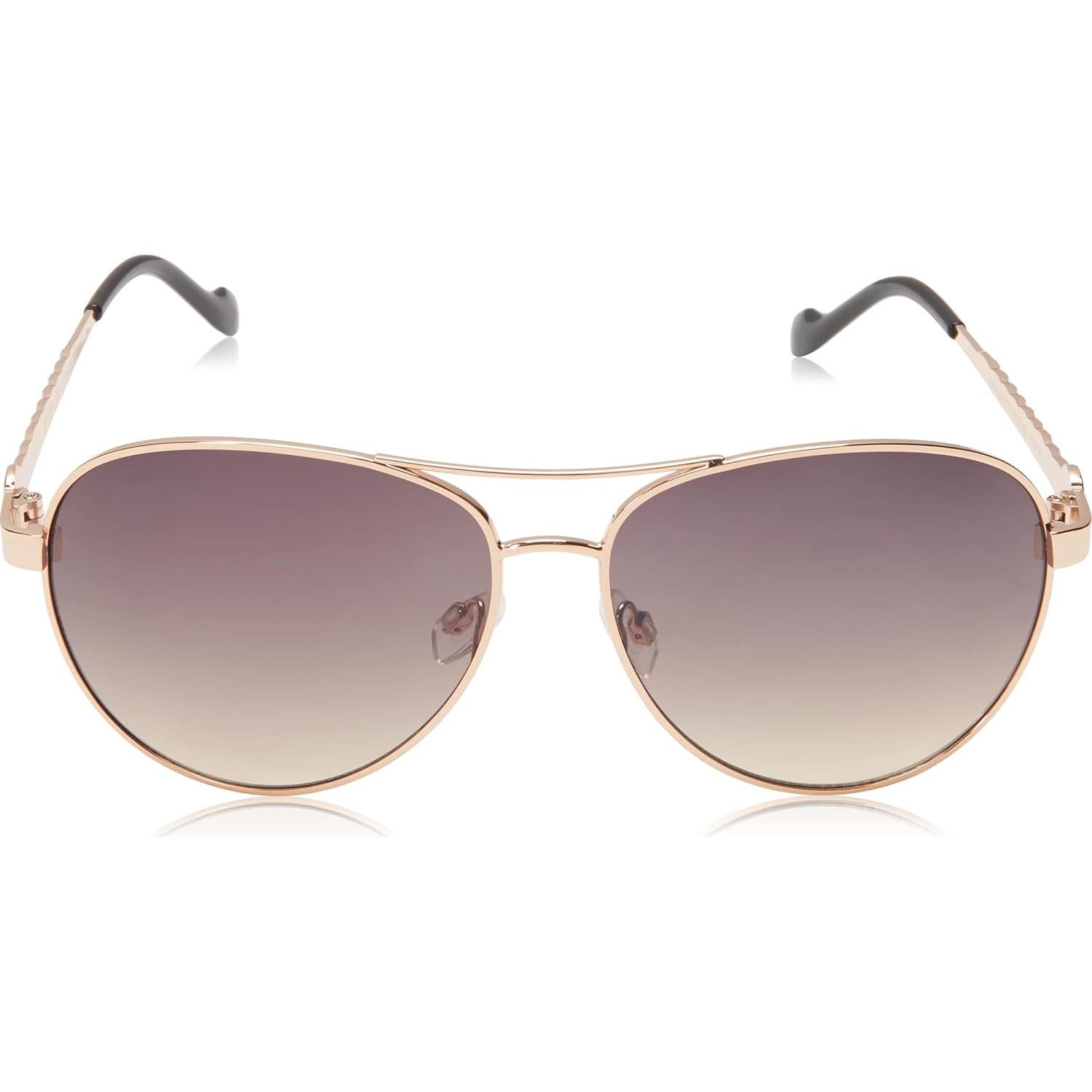 Gafas de sol piloto Jessica Simpson J5702 UV400 doradas y negras