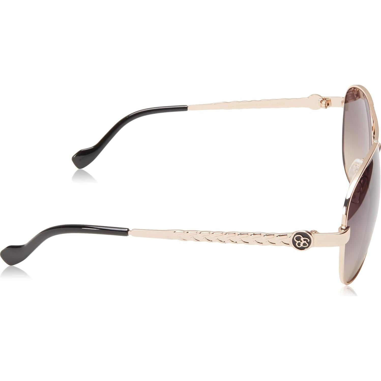 Gafas de sol piloto Jessica Simpson J5702 UV400 doradas y negras