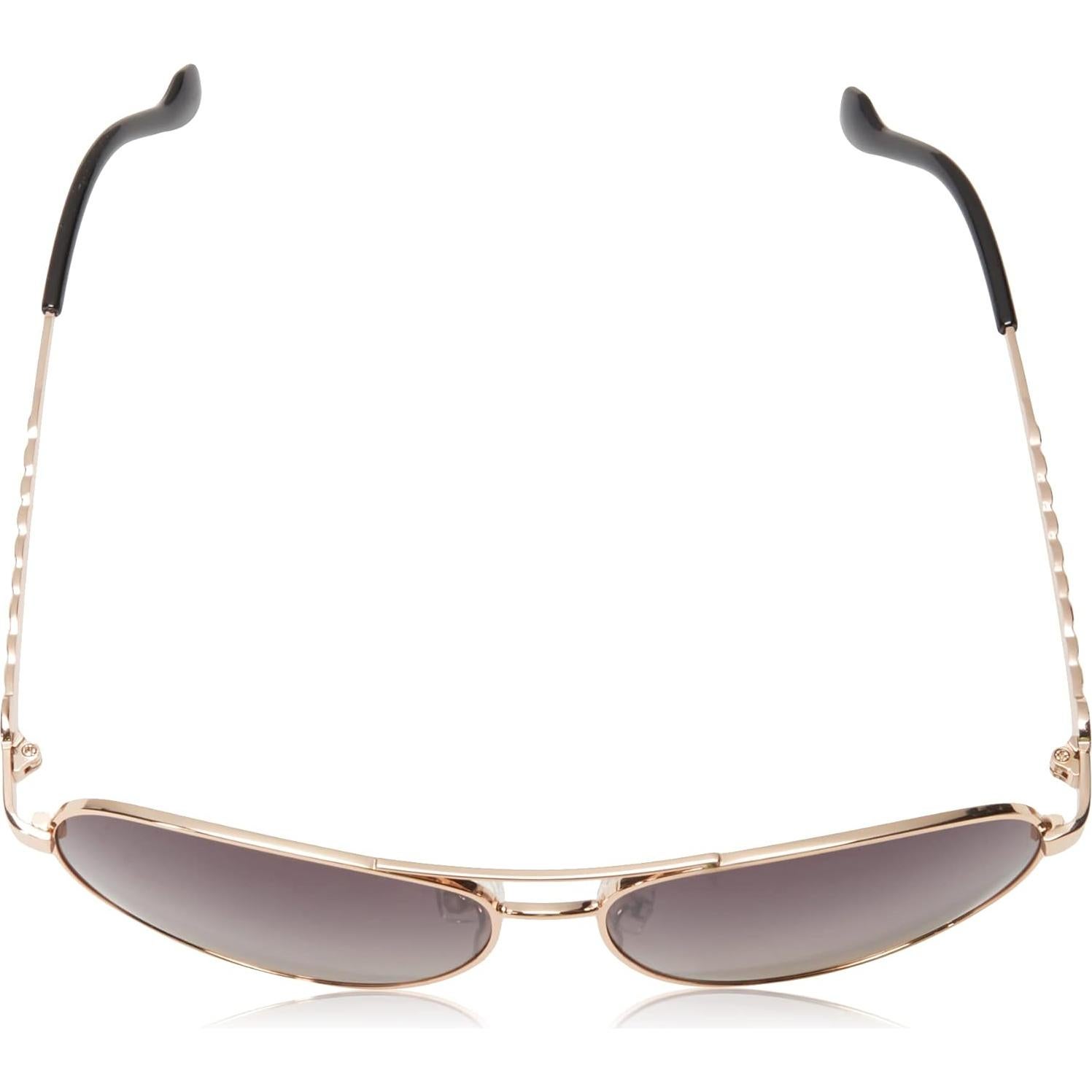 Gafas de sol piloto Jessica Simpson J5702 UV400 doradas y negras