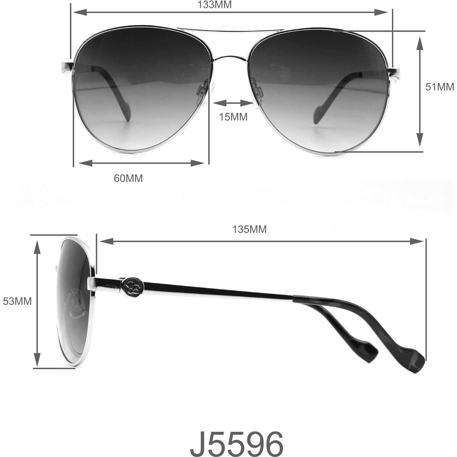 Gafas de sol aviador Jessica Simpson J5596 UV400 Oro Rosa