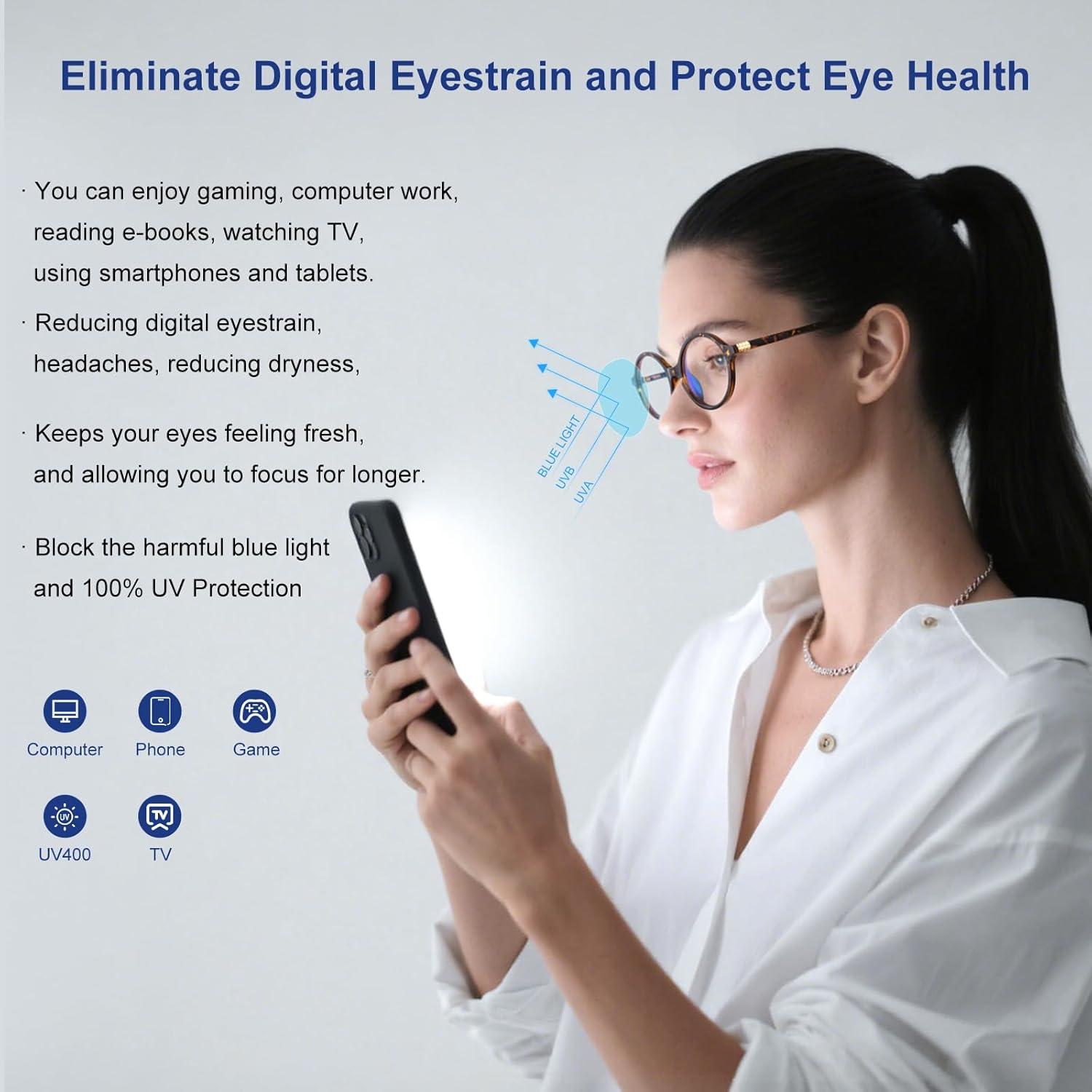 Gafas Retro Ovaladas Azul VJ2602-2 para Mujeres UV400