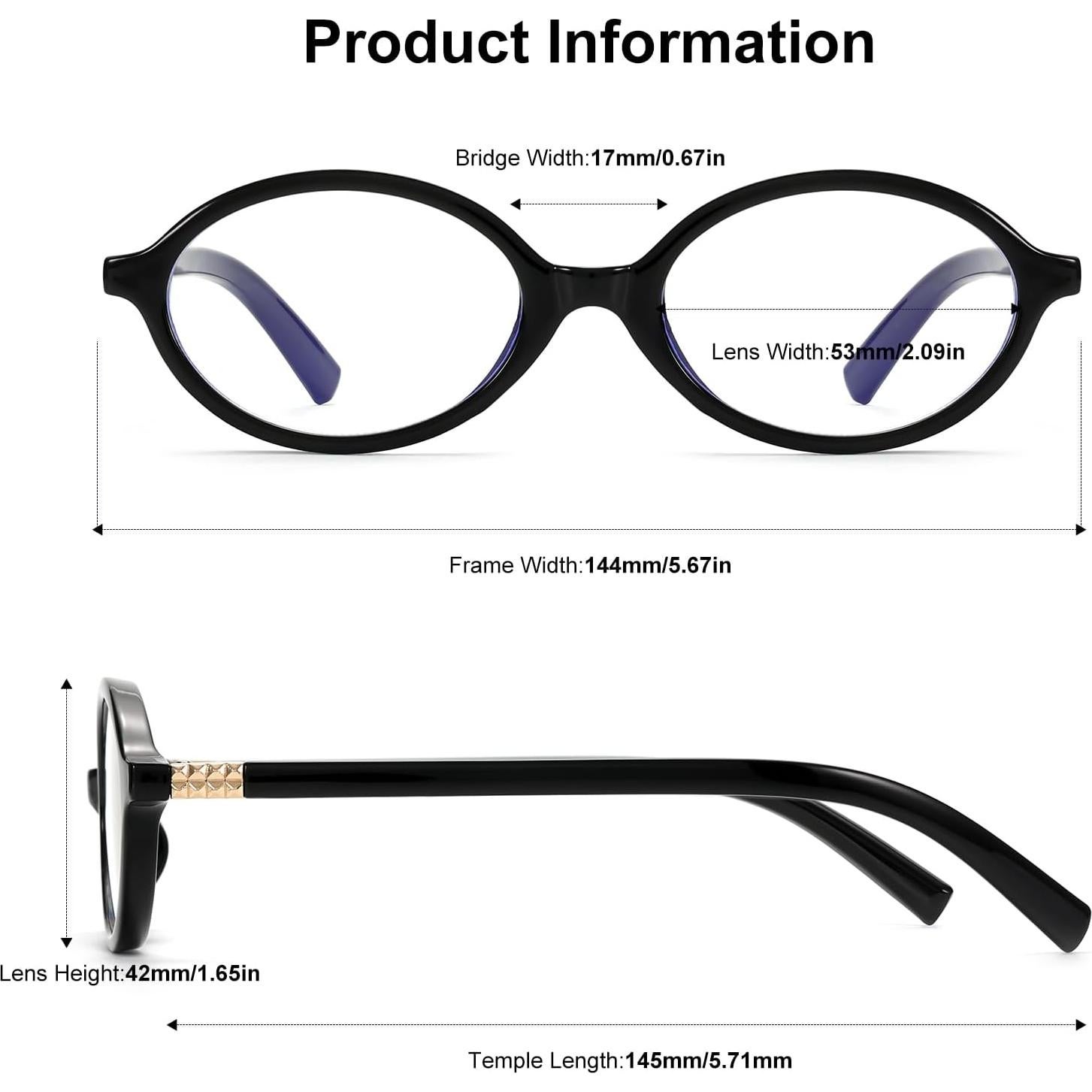 Gafas Retro Ovaladas Azul VJ2602-2 para Mujeres UV400