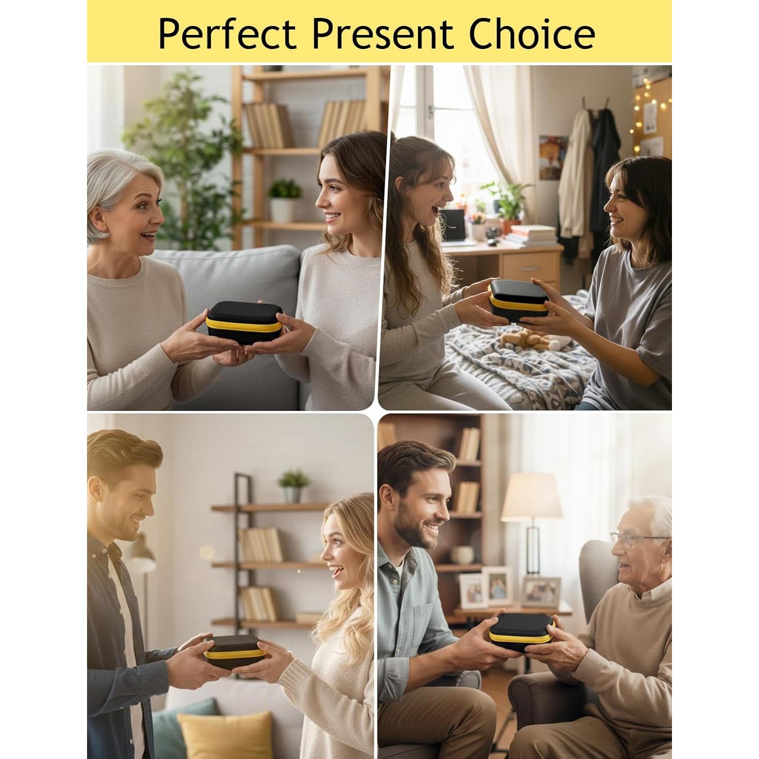 Organizador de Gafas de Sol EVA Negro con 3 Ranuras Ajustables