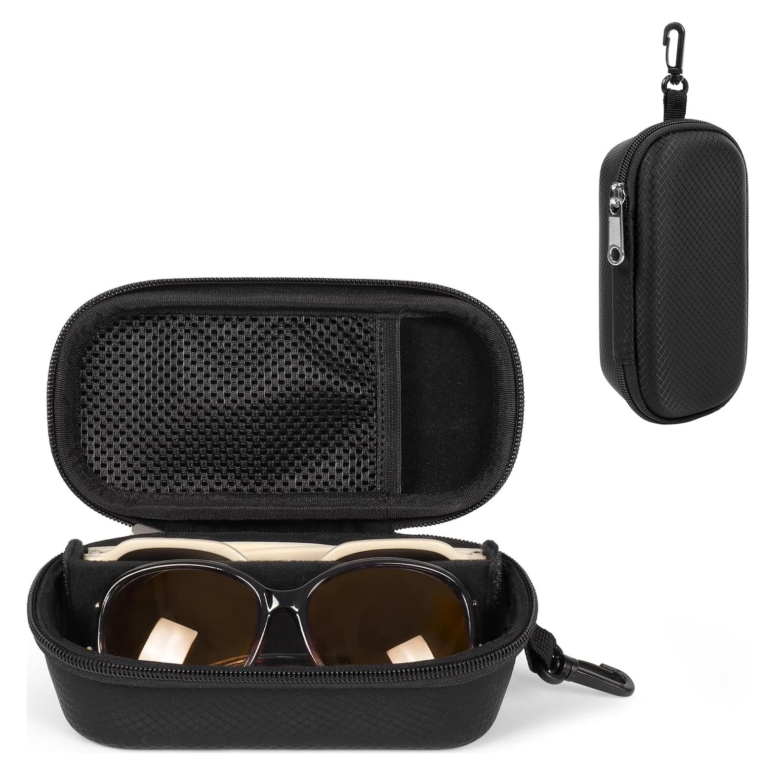 Funda Doble para Gafas WOMACO Negra, Dura y Ajustable