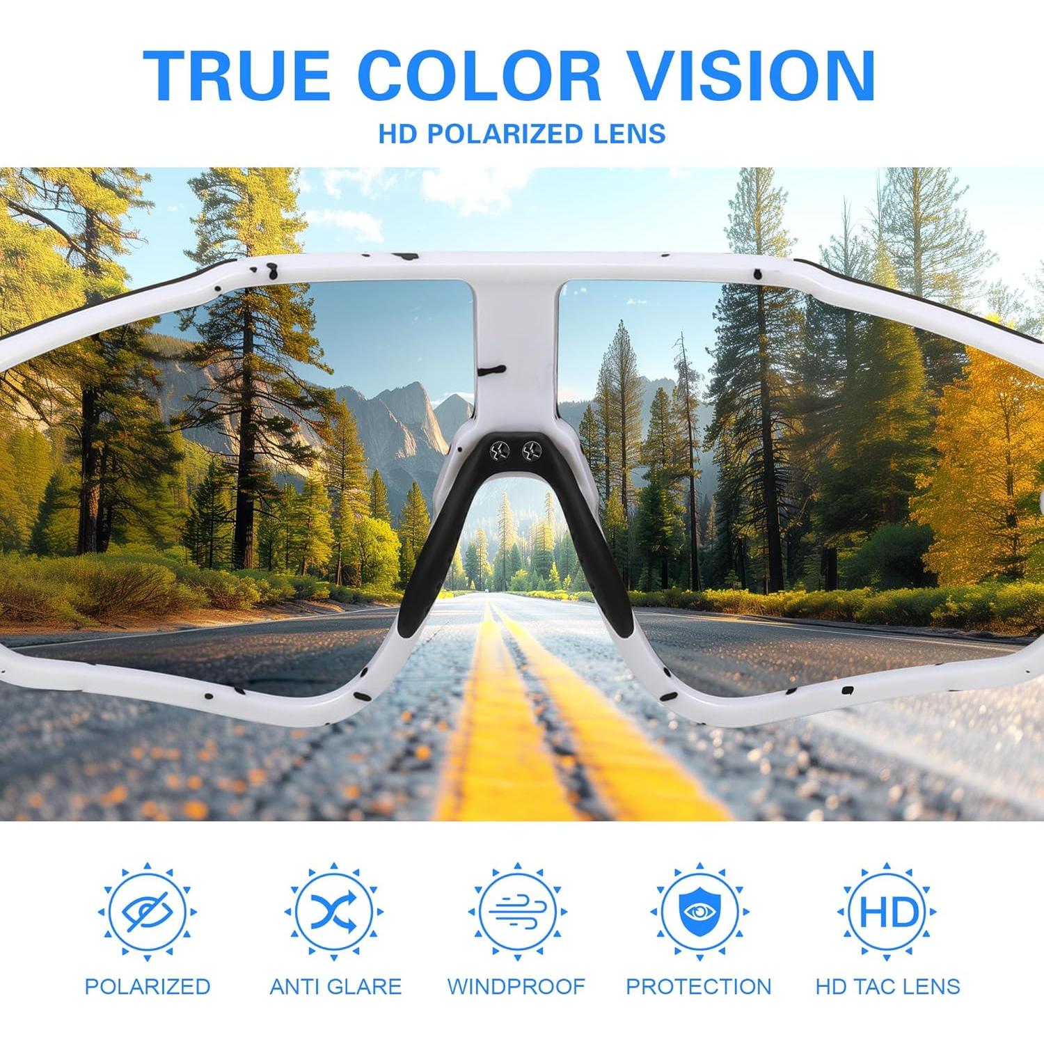 Gafas de sol deportivas polarizadas Fanshen UV400 para hombres