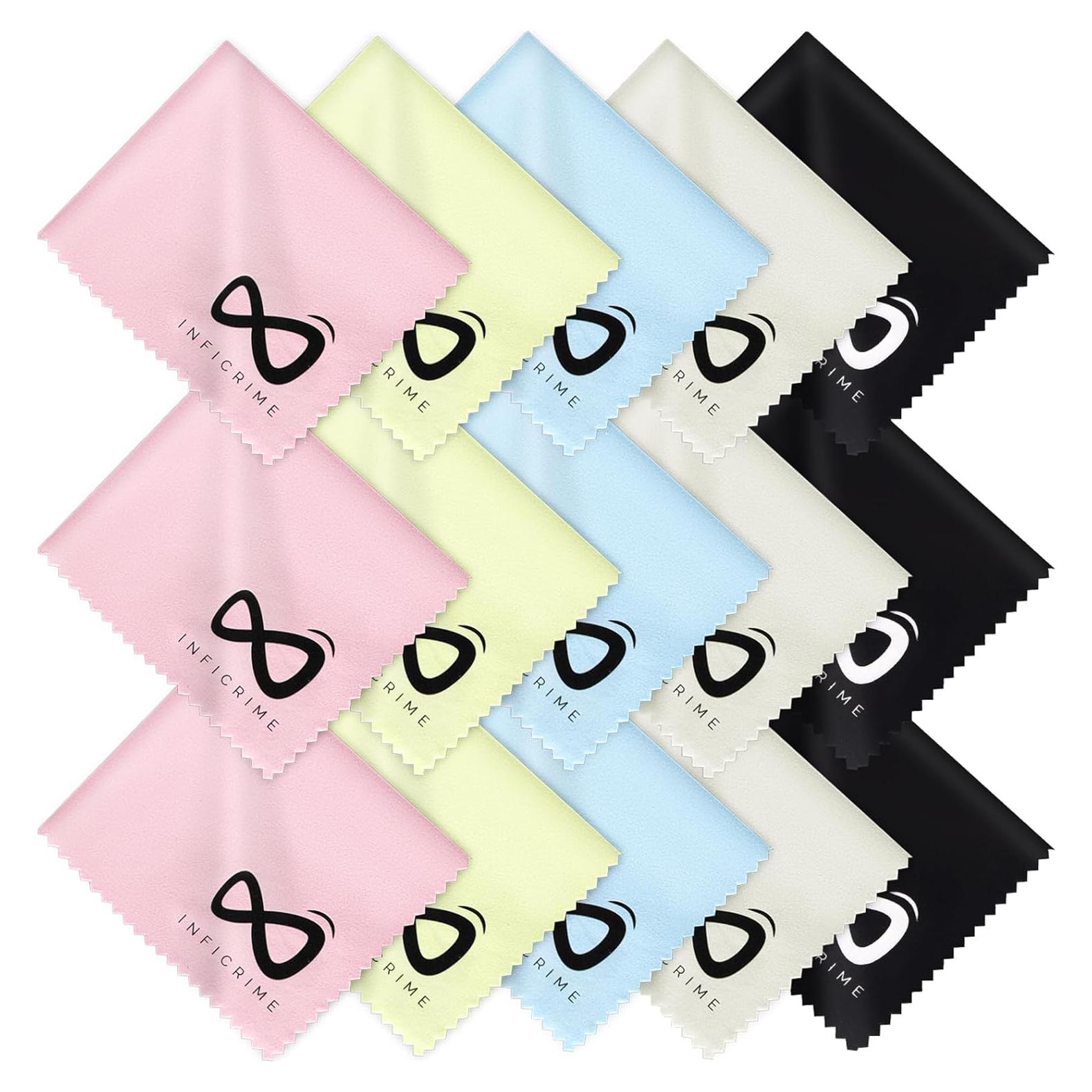 Paquete de 15 Paños de Microfibra INFICRIME 17.78x15.24 cm