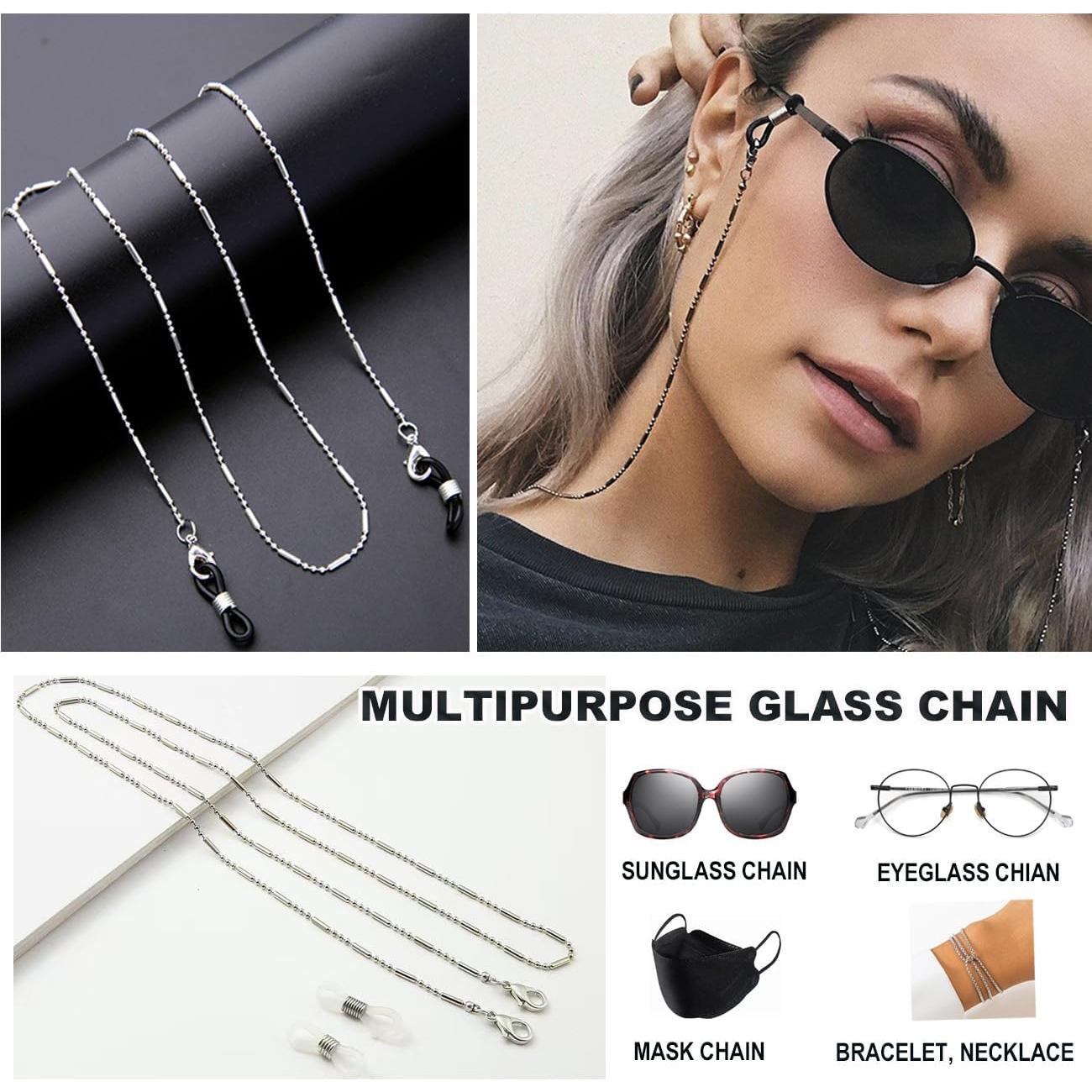 Cadena de Gafas para Mujeres AU-1 - 6 Diseños de Cuentas