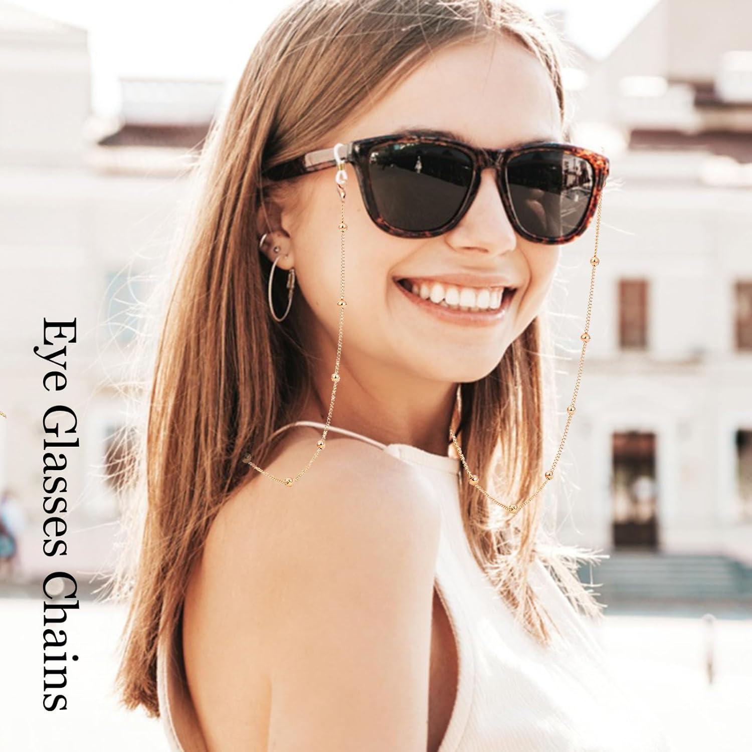 Juego de Cadenas para Gafas 4 Colores - Alta Calidad 70 cm