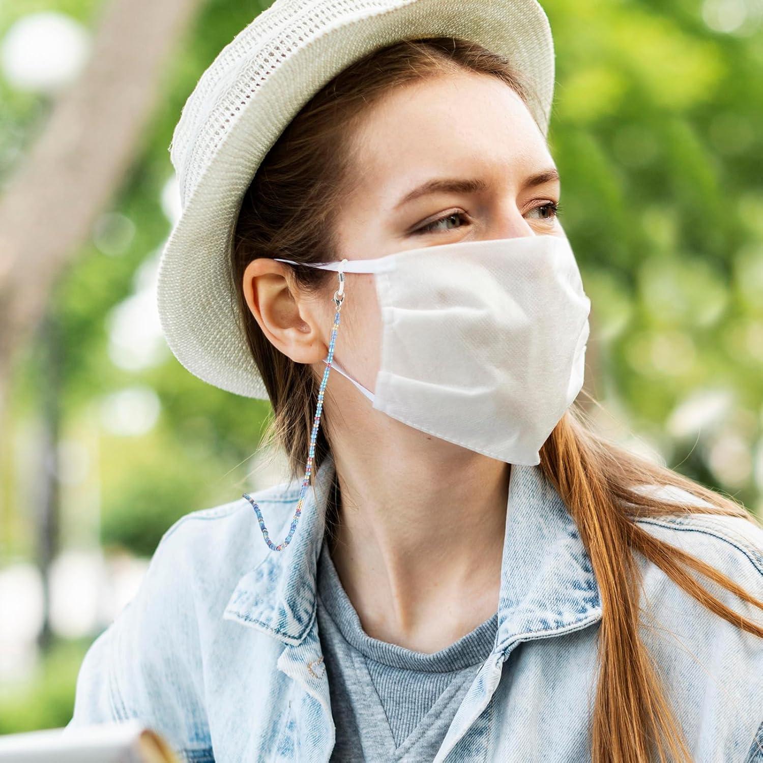 Cadena de Gafas Ymapinc 4 Piezas Coloridas con Perlas 68.5cm