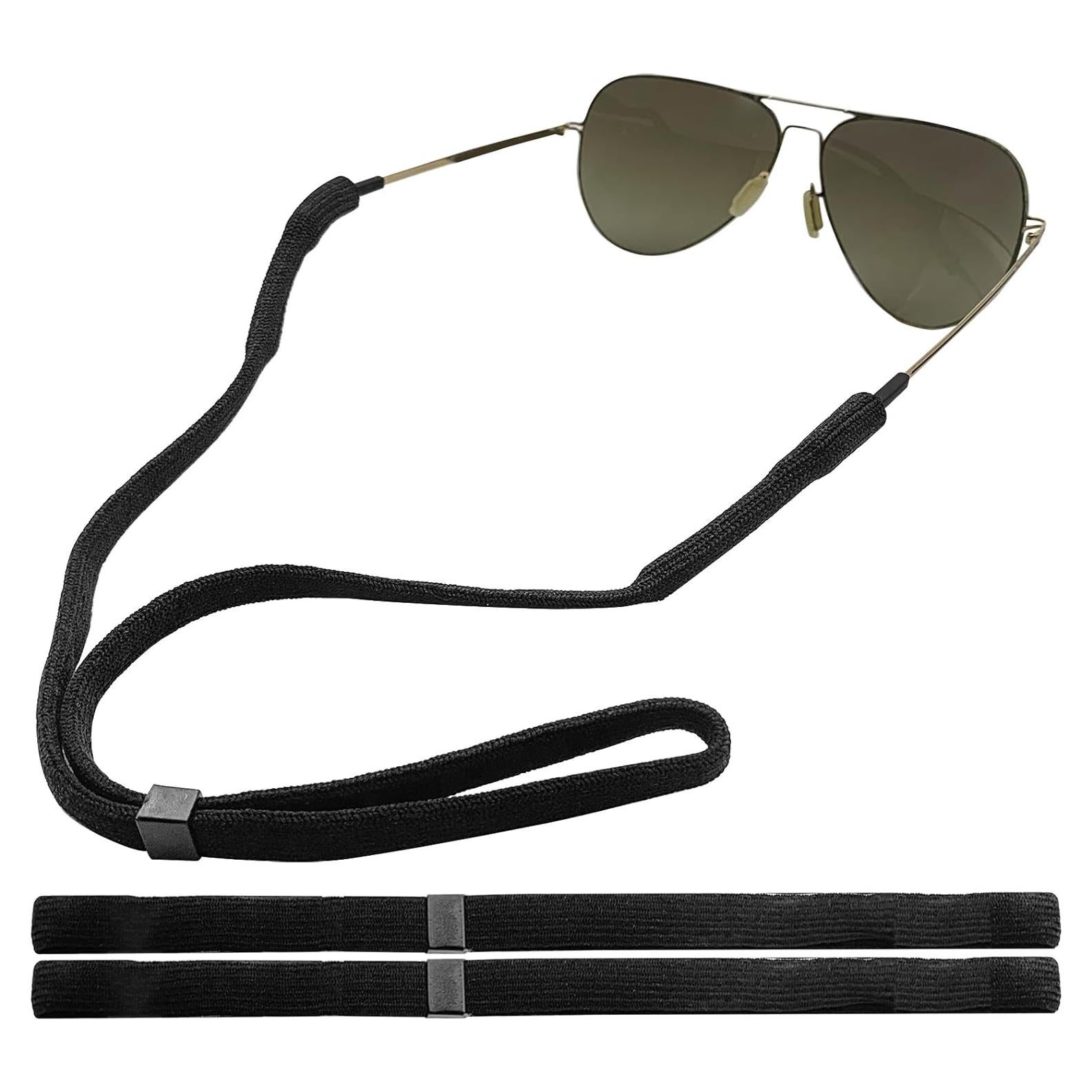 Correa Ajustable para Gafas TYTDOUTER - Paquete de 3 Negras 54 cm