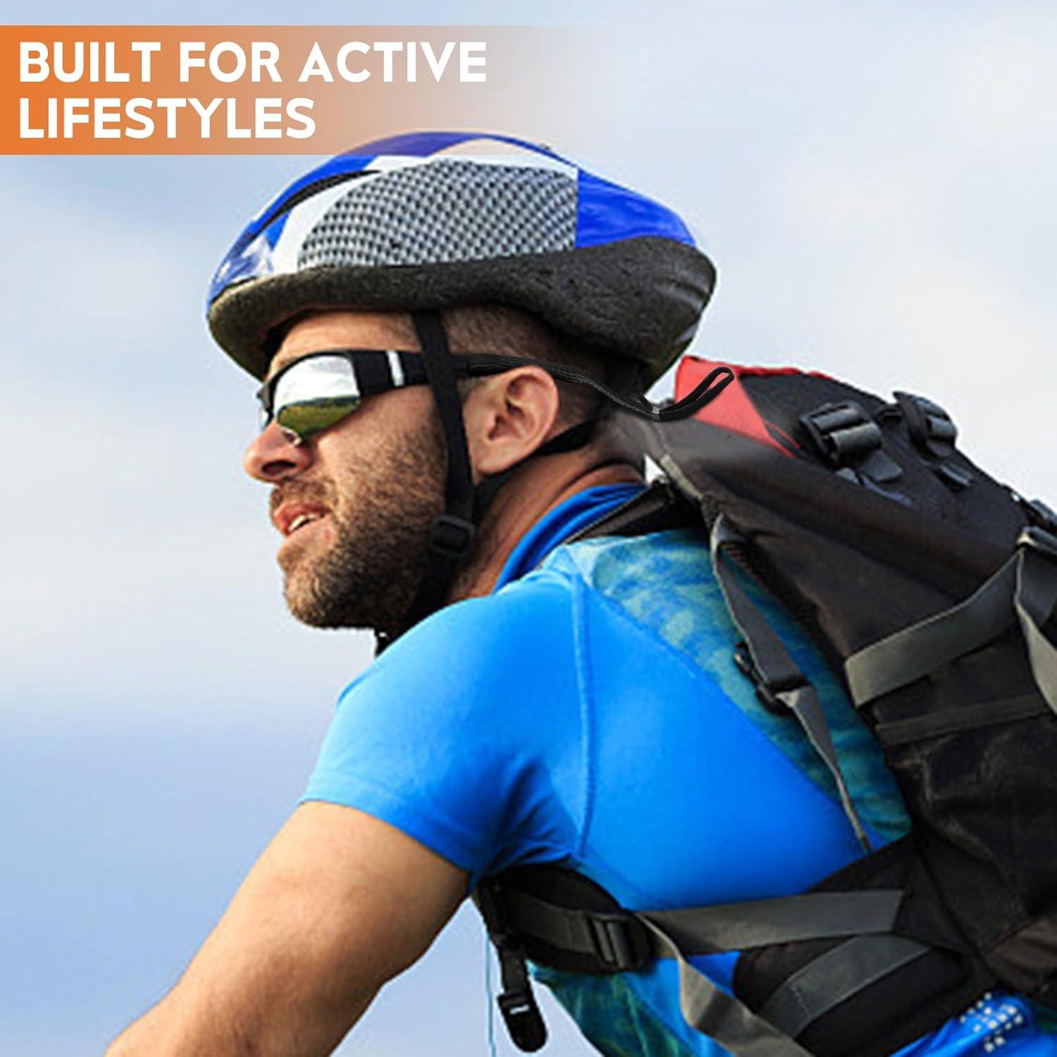 Correa Ajustable para Gafas TYTDOUTER - Paquete de 3 Negras 54 cm