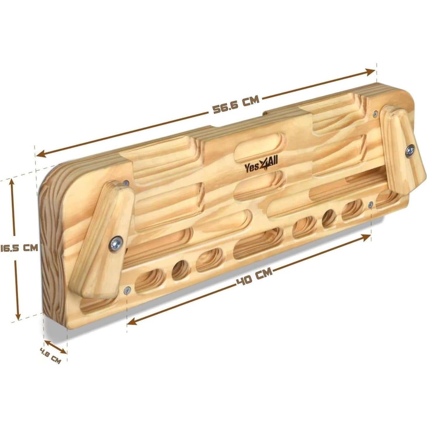 Yes4All Tabla de Escalada de Madera - Fortalece Dedos y Agarre