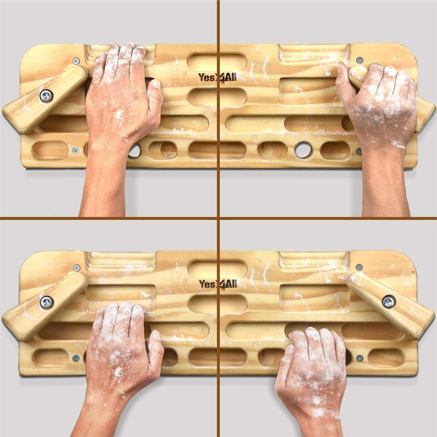 Yes4All Tabla de Escalada de Madera - Fortalece Dedos y Agarre