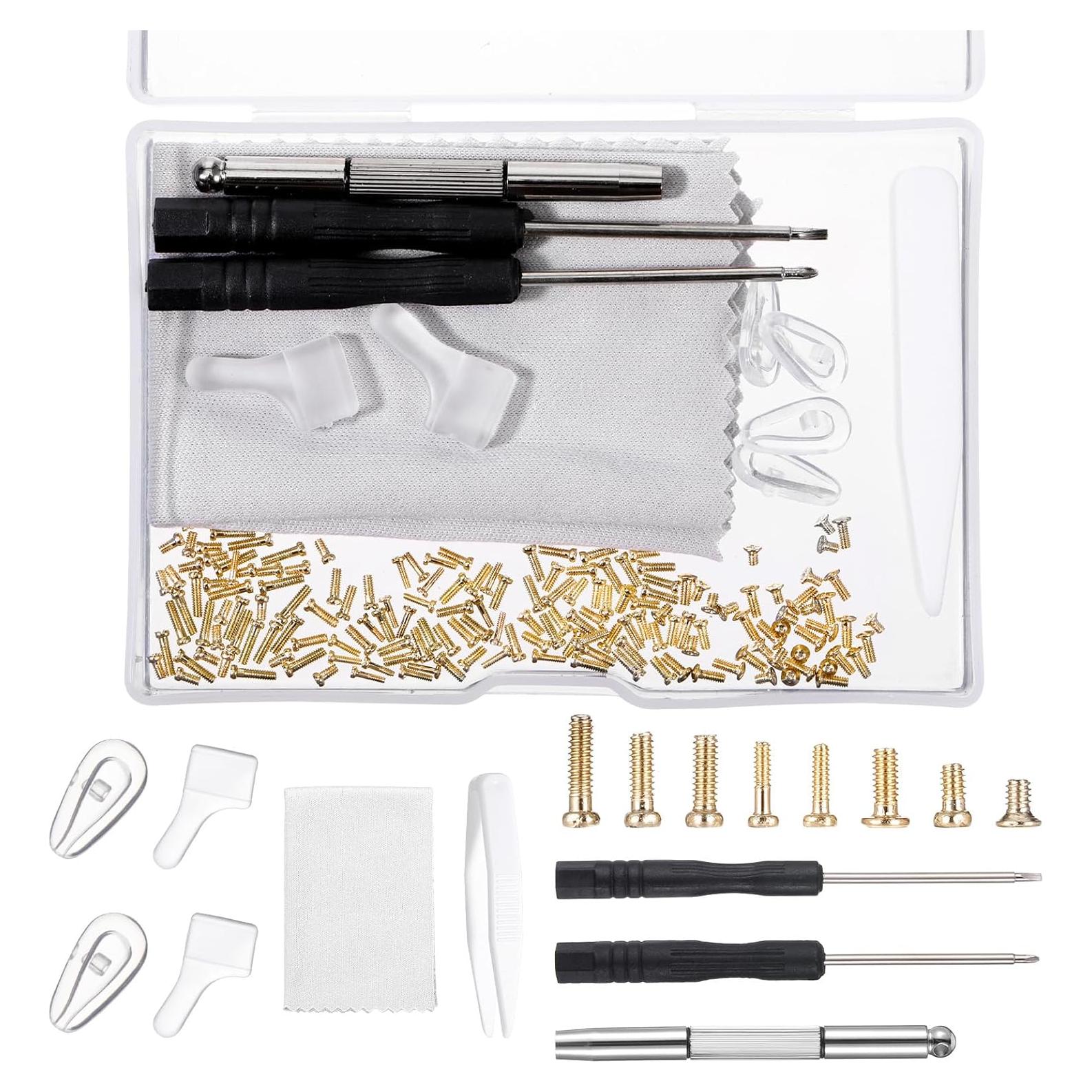 Kit de Reparación de Gafas Eldraqth con Tornillos y Herramientas