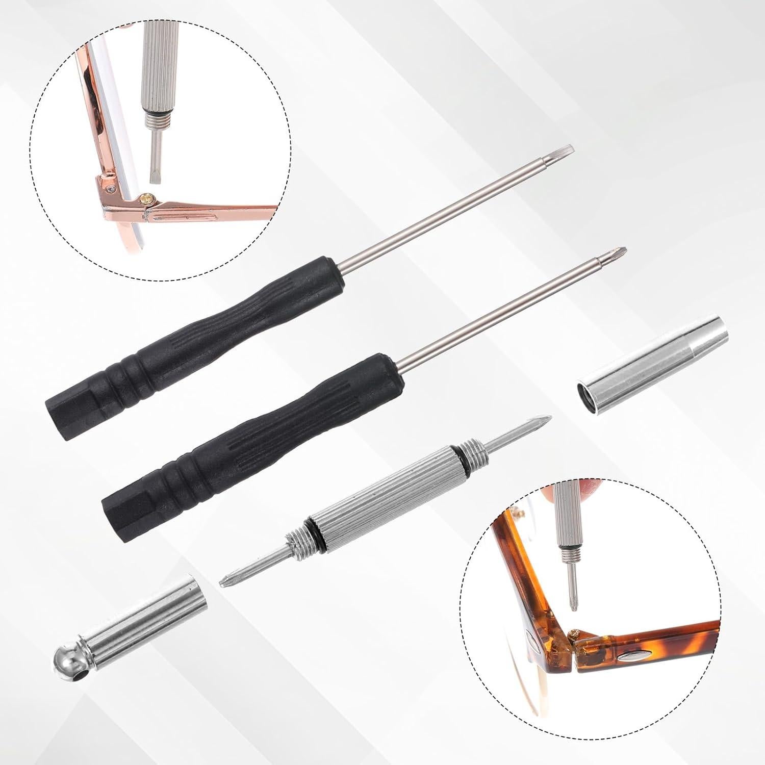 Kit de Reparación de Gafas Eldraqth con Tornillos y Herramientas