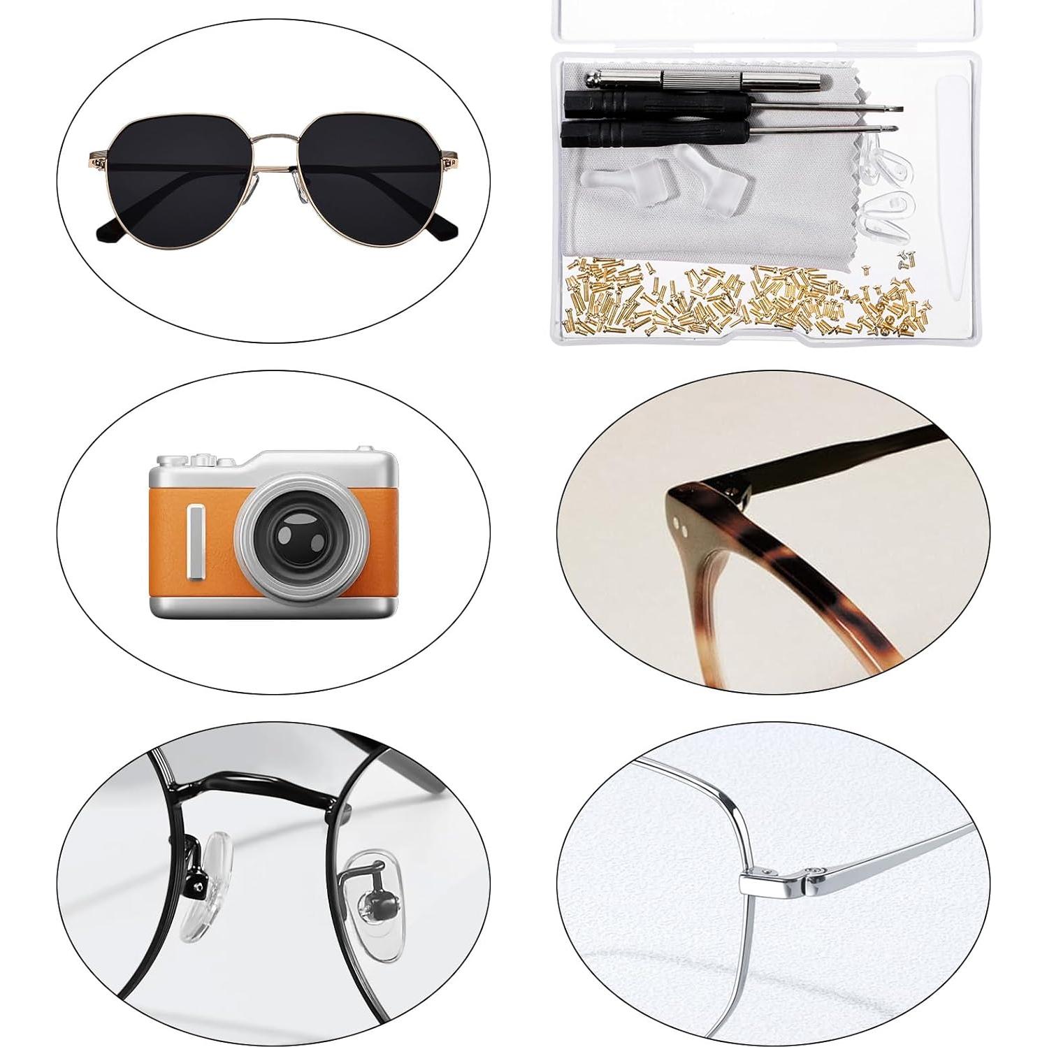 Kit de Reparación de Gafas Eldraqth con Tornillos y Herramientas