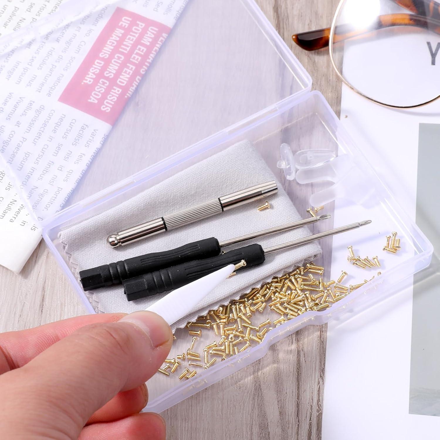 Kit de Reparación de Gafas Eldraqth con Tornillos y Herramientas