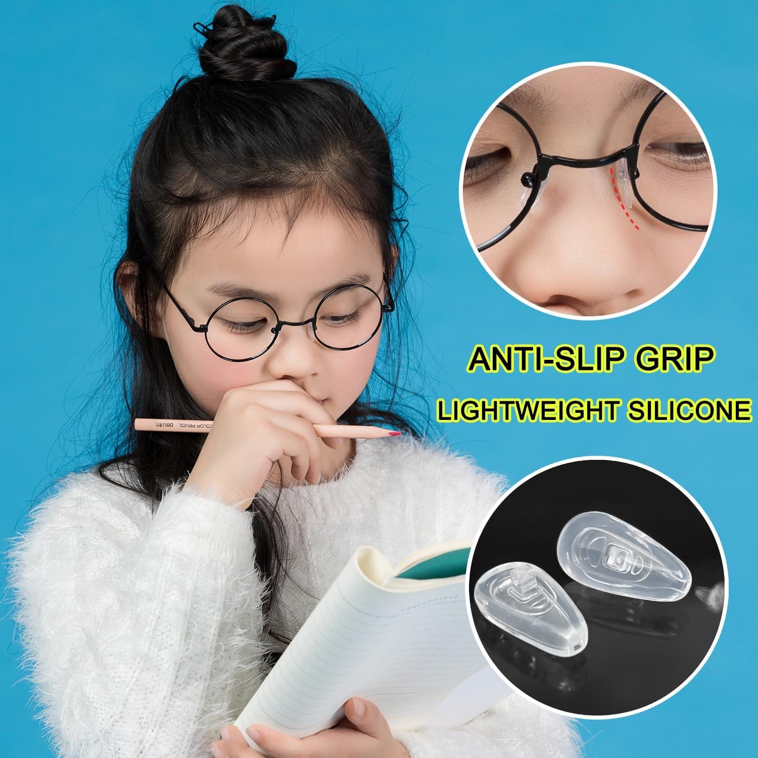 5 Pares Almohadillas de Silicona Ptslkhn para Gafas - Antideslizantes