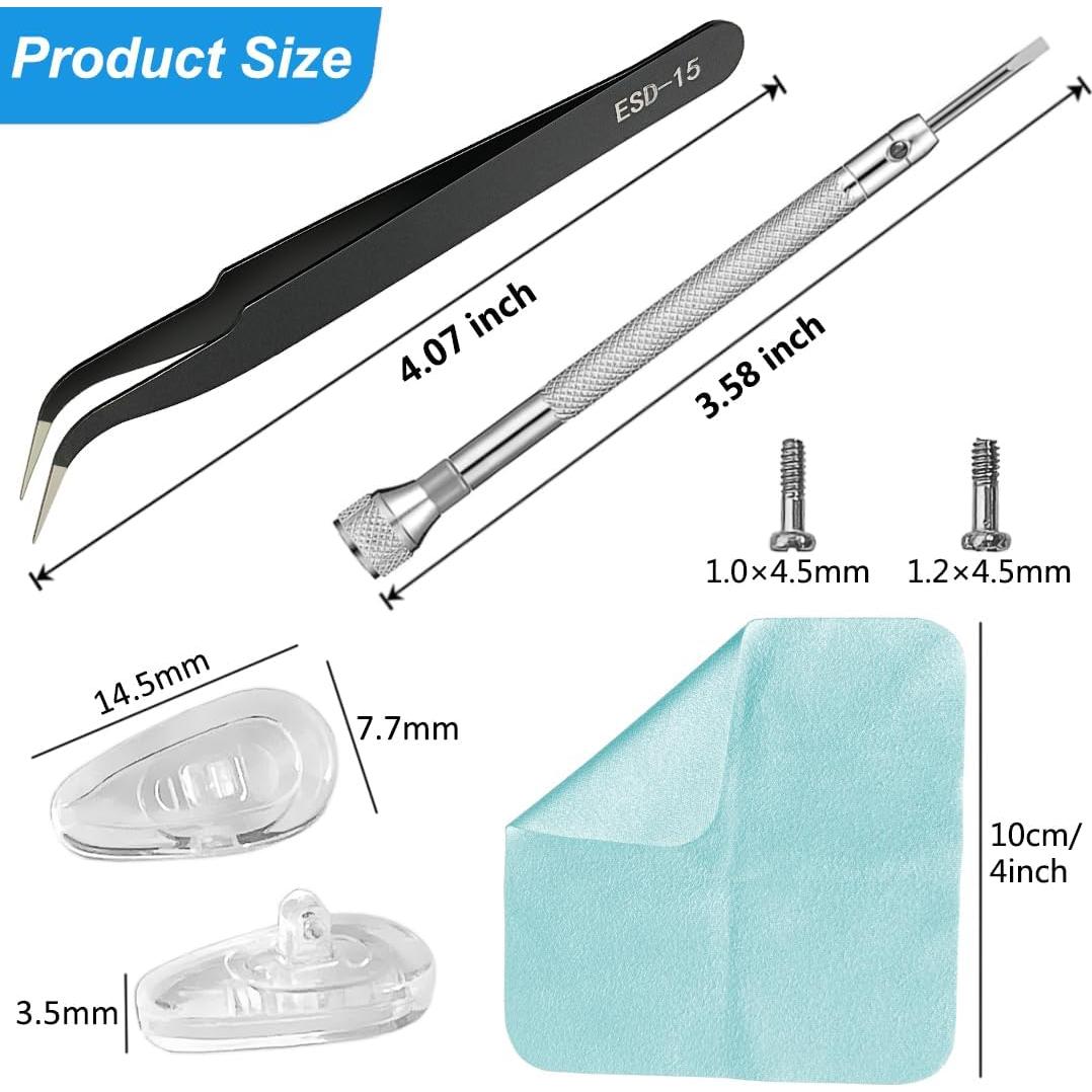 5 Pares Almohadillas de Silicona Ptslkhn para Gafas - Antideslizantes