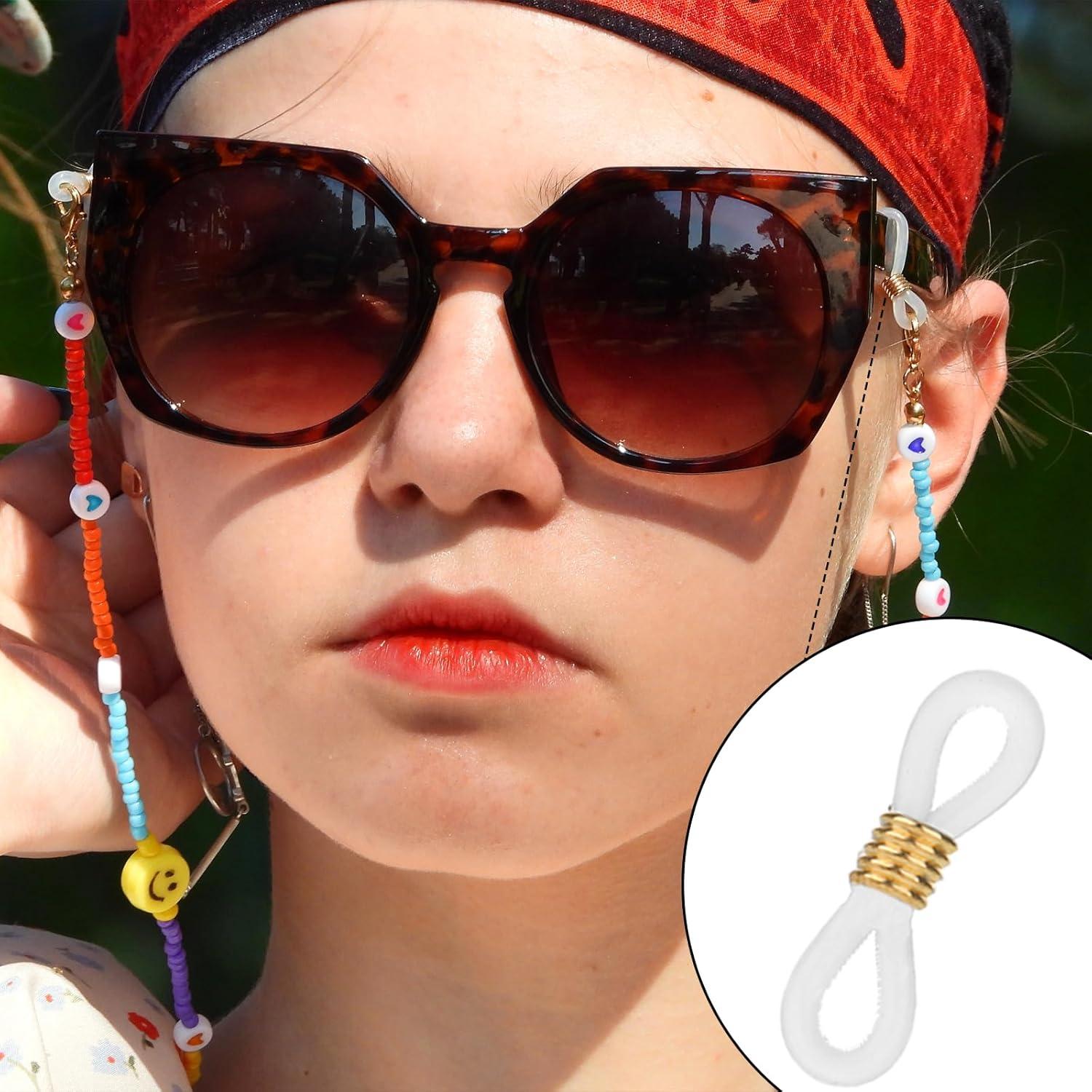 Conector de Cadena para Gafas JIYIN Pack 40 Piezas Silicona