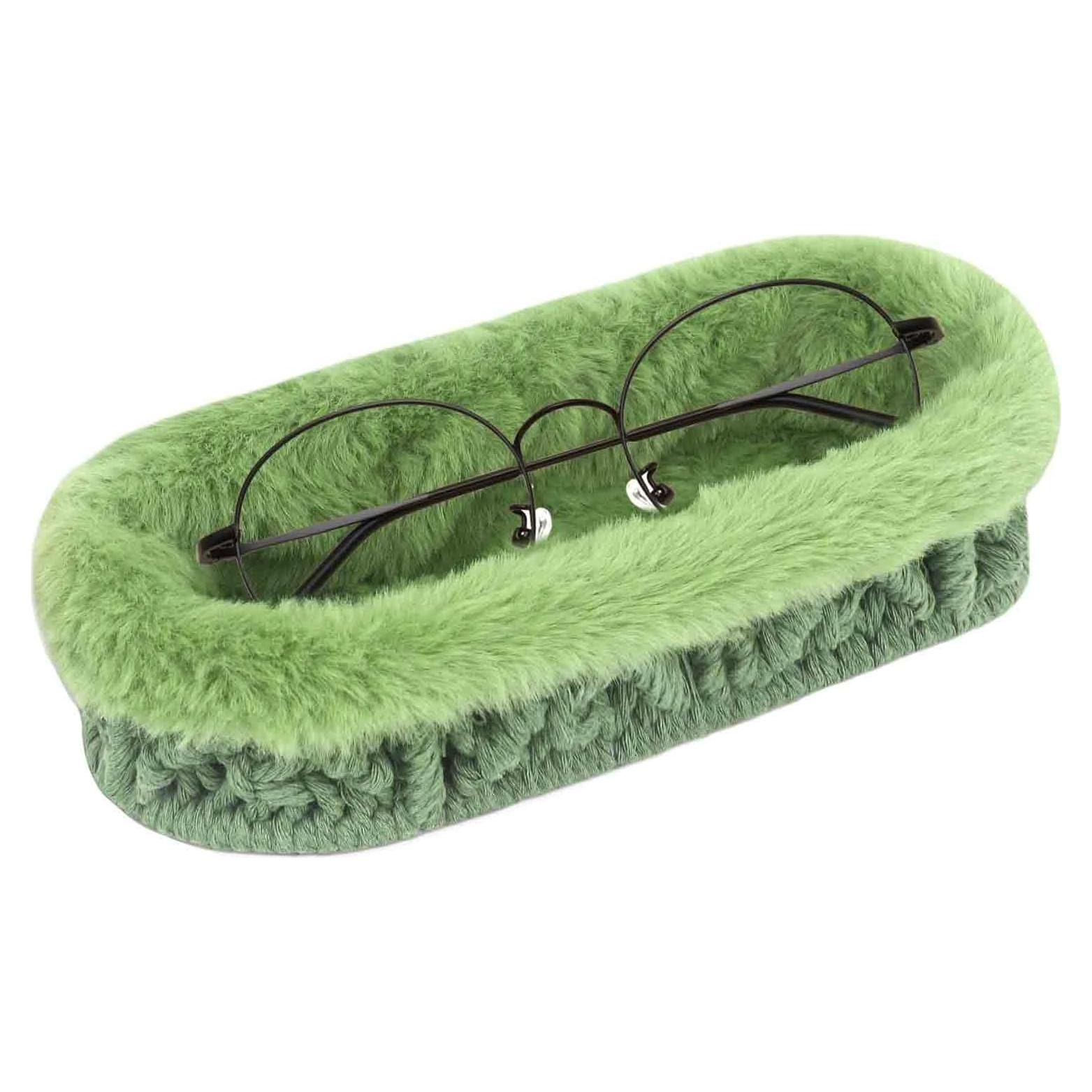 Soporte para Gafas OPULANE Verde Terciopelo Antirayaduras