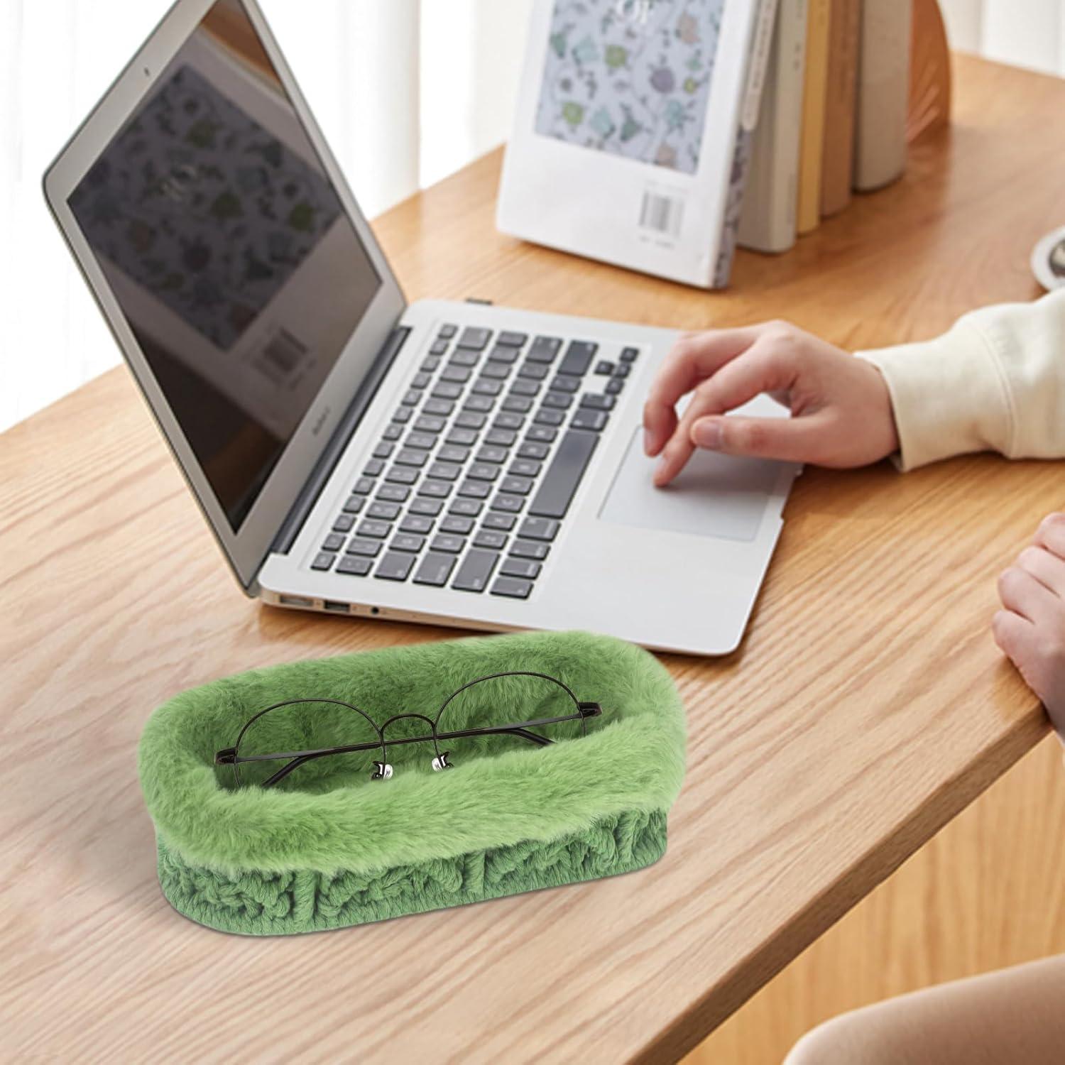 Soporte para Gafas OPULANE Verde Terciopelo Antirayaduras