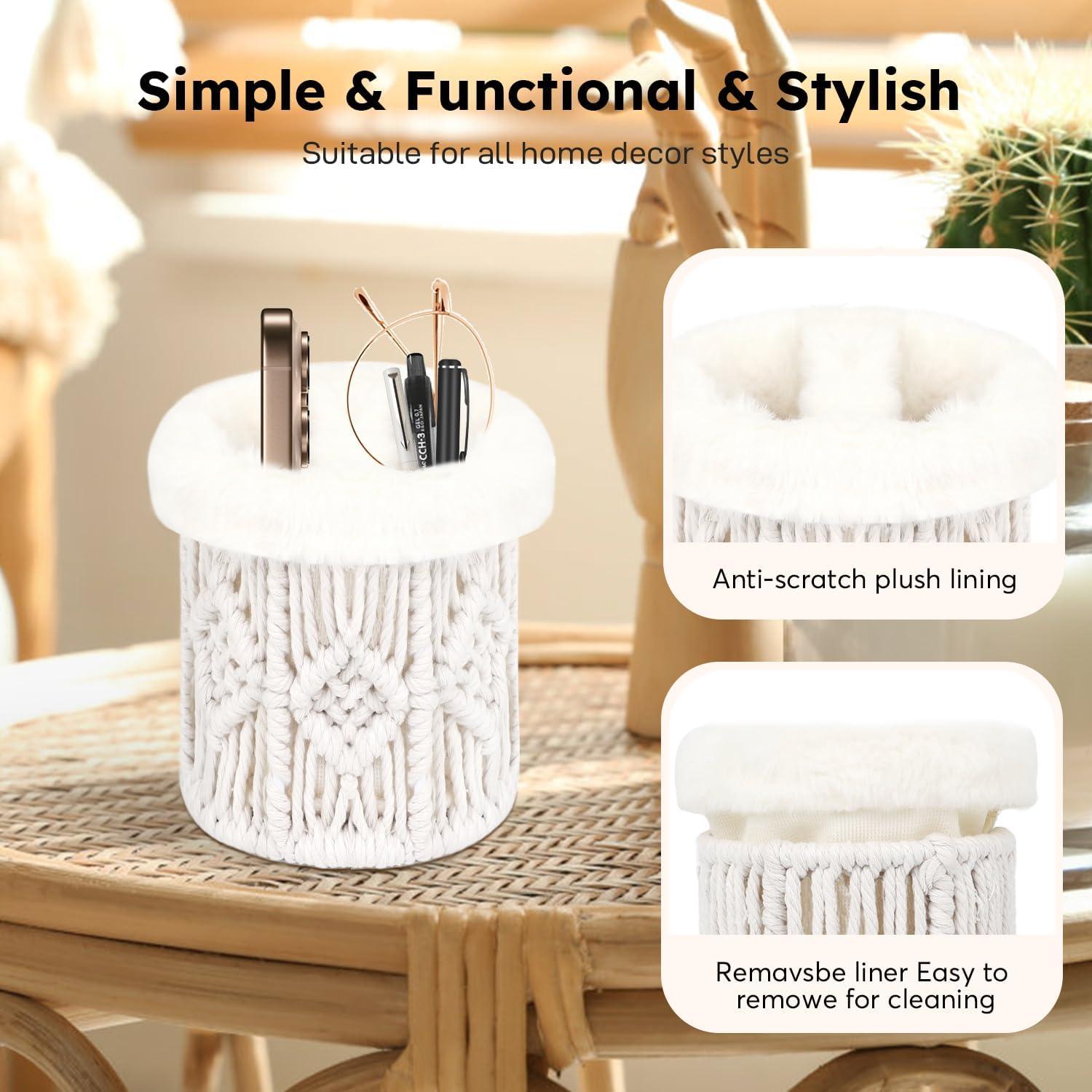 Soporte para Gafas 2 en 1 Beige - Organizador Antirayaduras