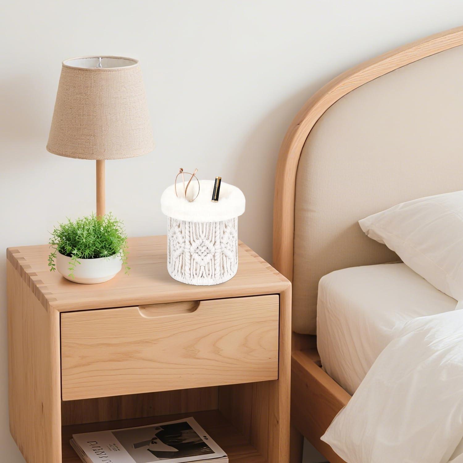 Soporte para Gafas 2 en 1 Beige - Organizador Antirayaduras