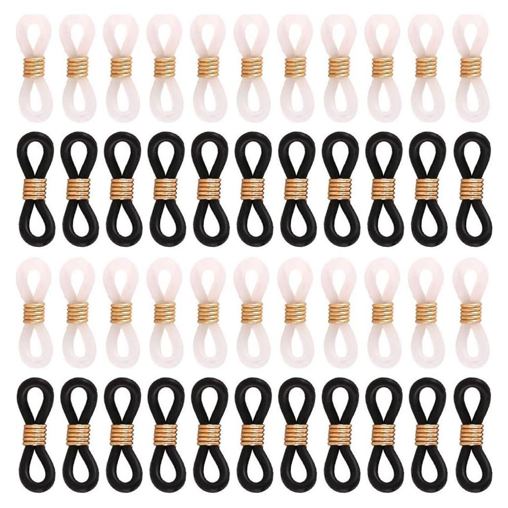 100 Conectores de Silicona para Gafas Lasenersm Ajustables