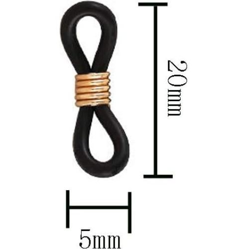 100 Conectores de Silicona para Gafas Lasenersm Ajustables