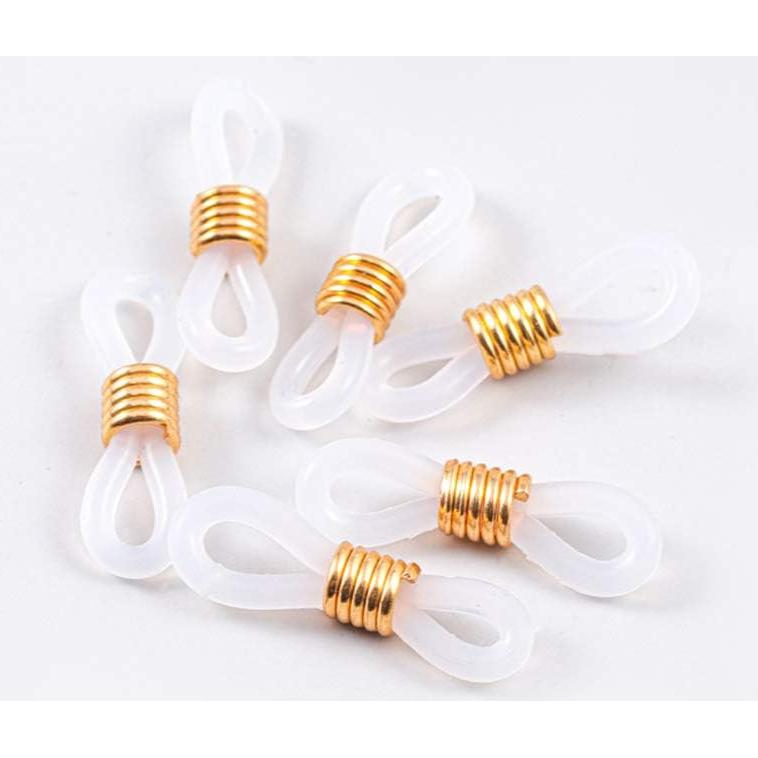 100 Conectores de Silicona para Gafas Lasenersm Ajustables