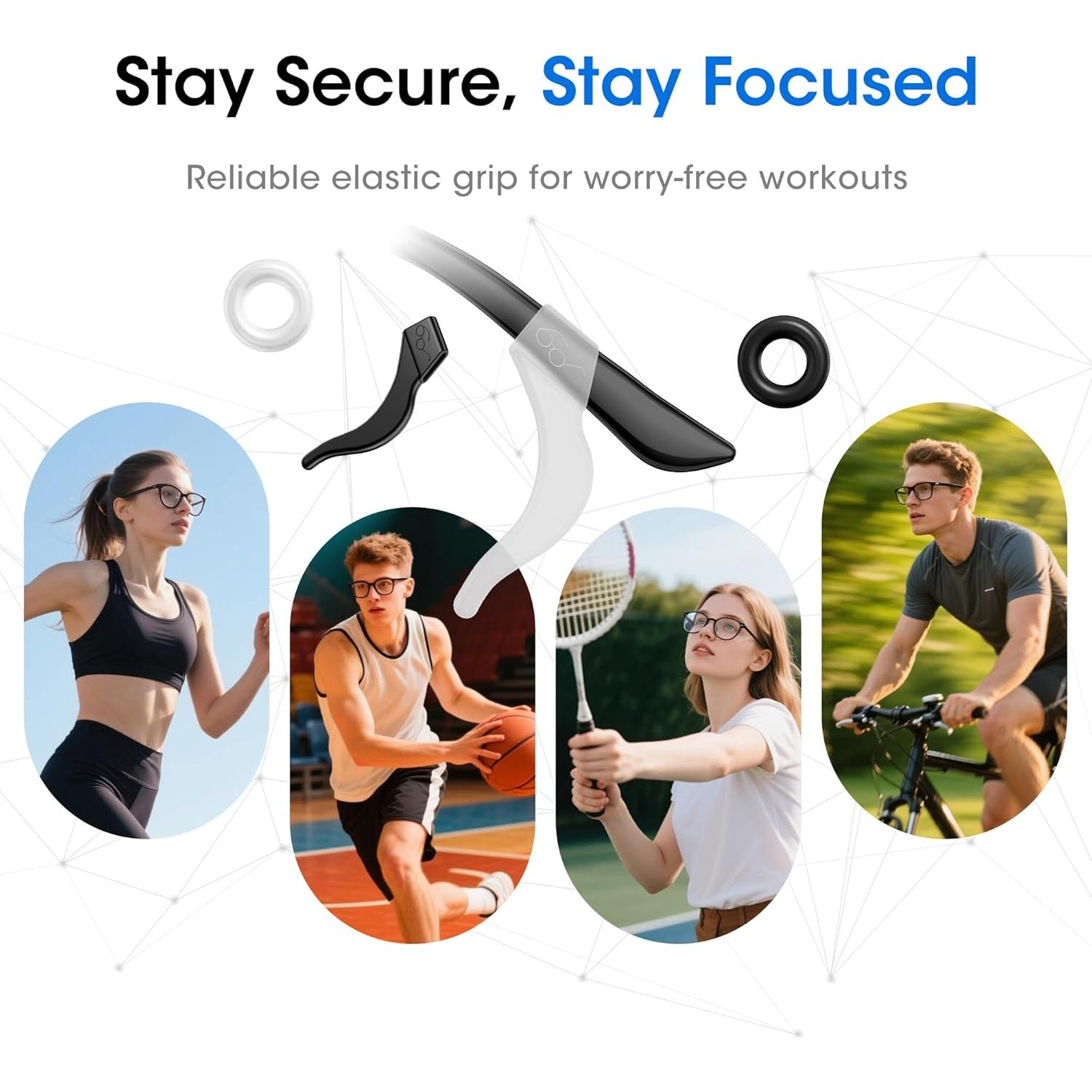 20 Pares de Ganchos de Silicona Antideslizantes Howdonsi