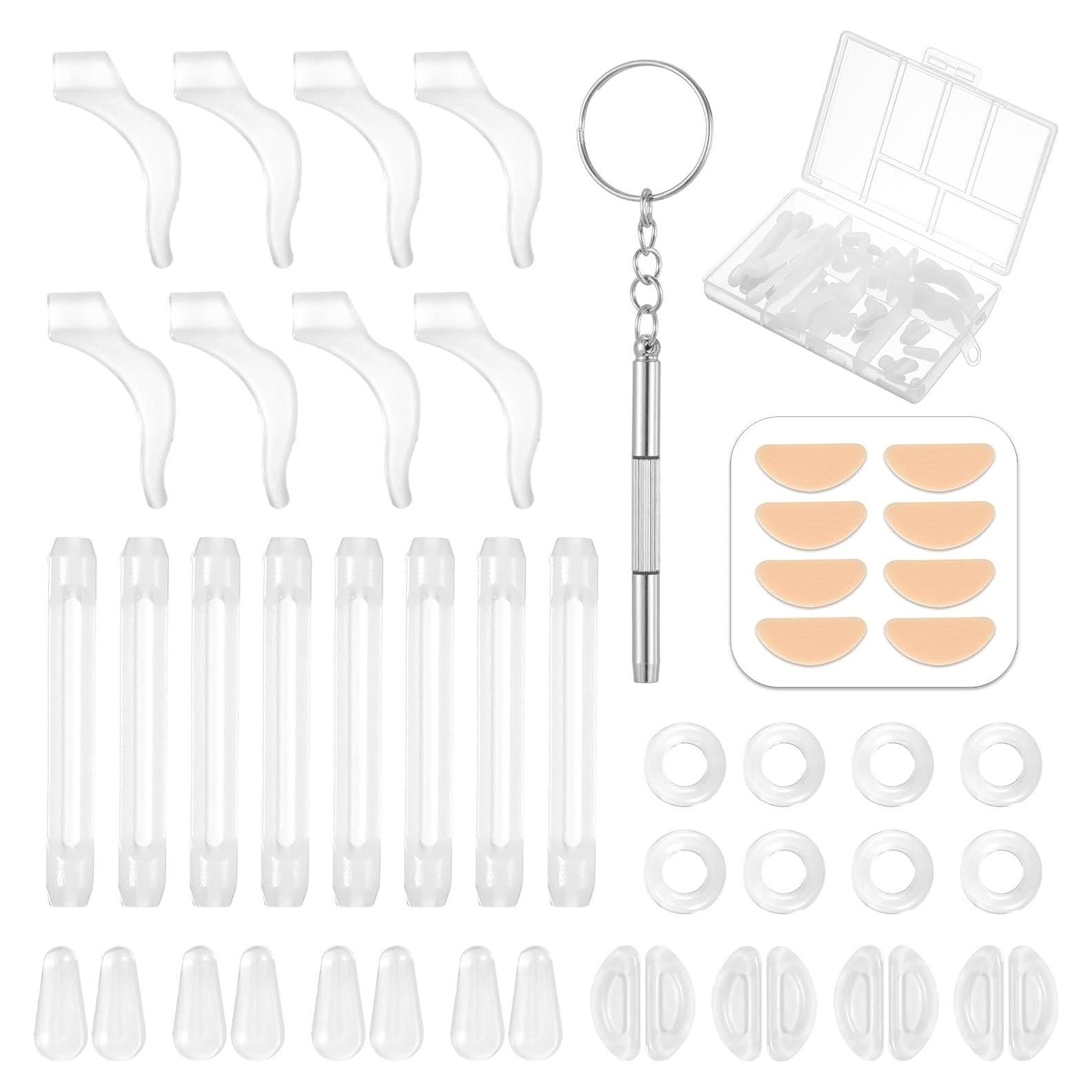 50 Piezas Retenedores de Gafas Silicona Bruislard Antideslizantes