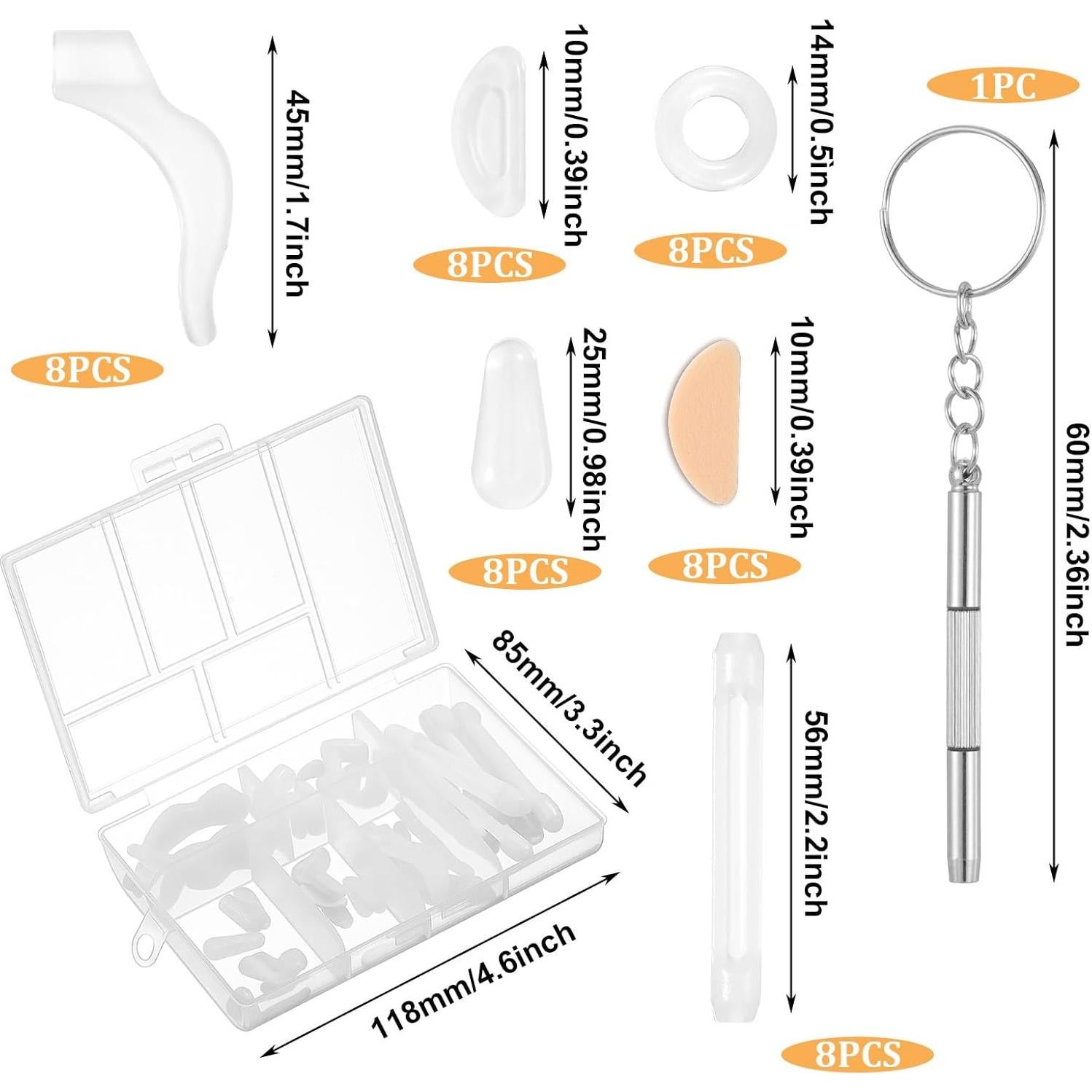 50 Piezas Retenedores de Gafas Silicona Bruislard Antideslizantes