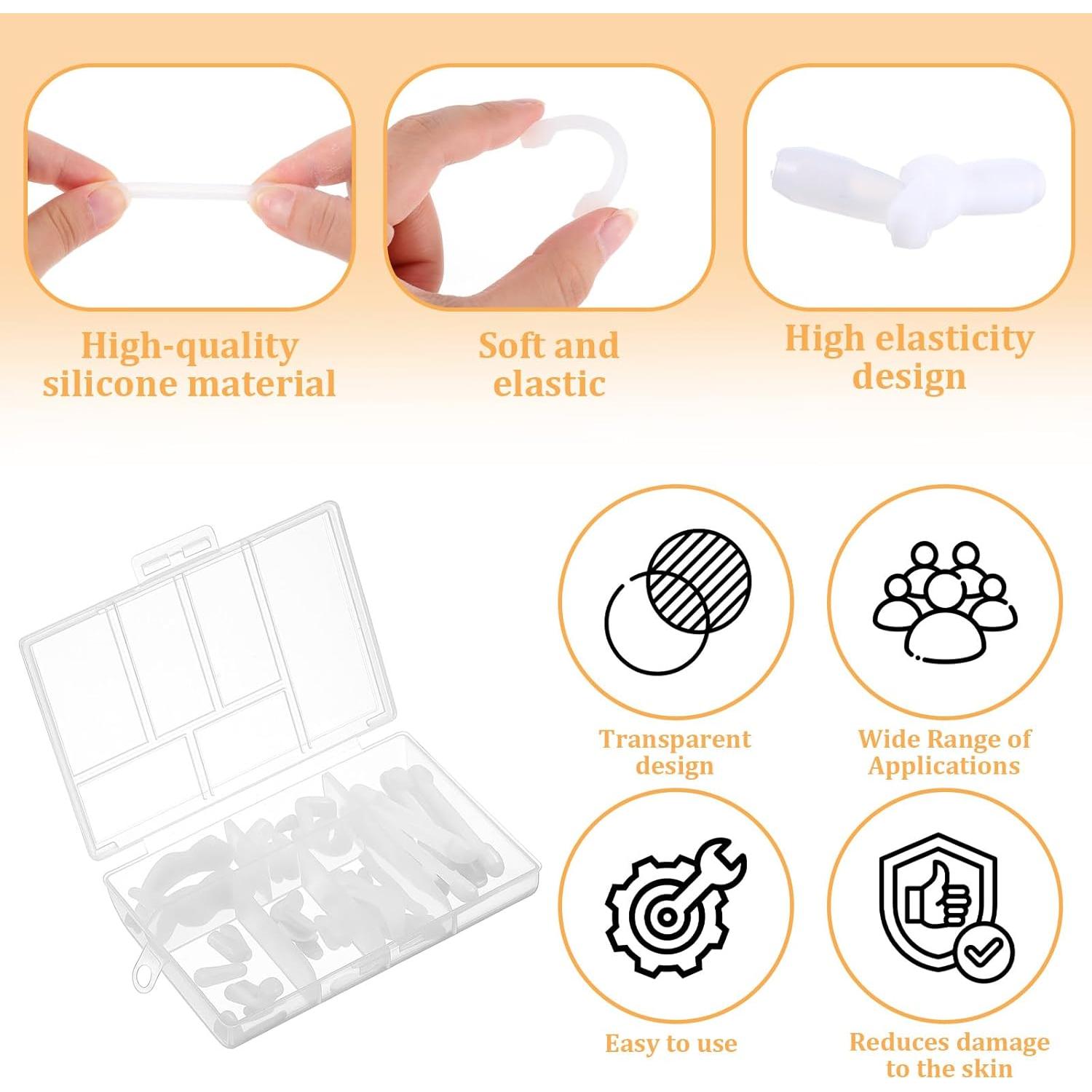 50 Piezas Retenedores de Gafas Silicona Bruislard Antideslizantes