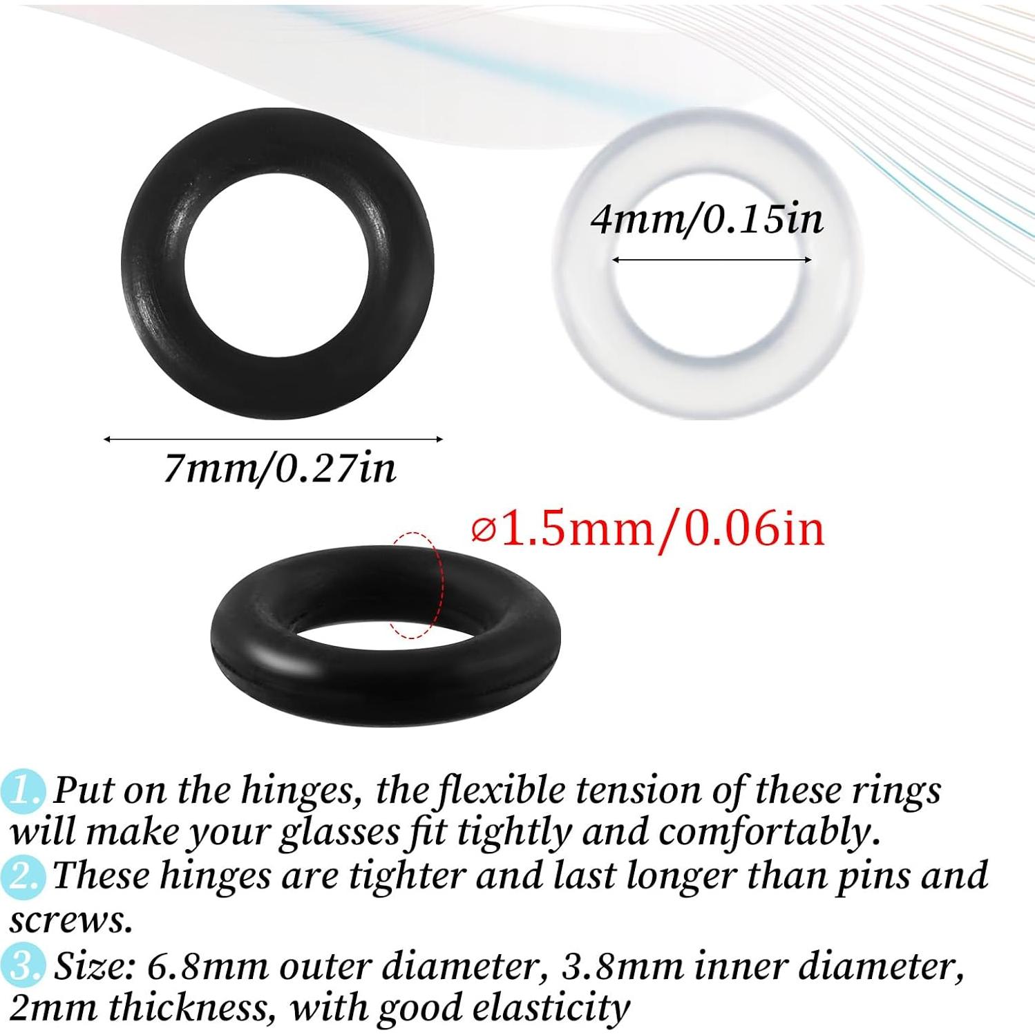 60 Ajustadores de Bisagra para Gafas Trinkrittey + 2 Destornilladores