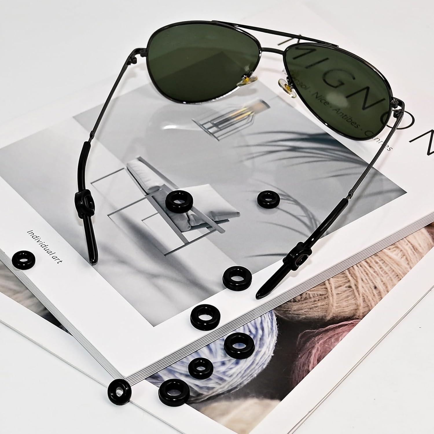 Conjunto de 32 Retenedores de Gafas de Silicona Antideslizantes