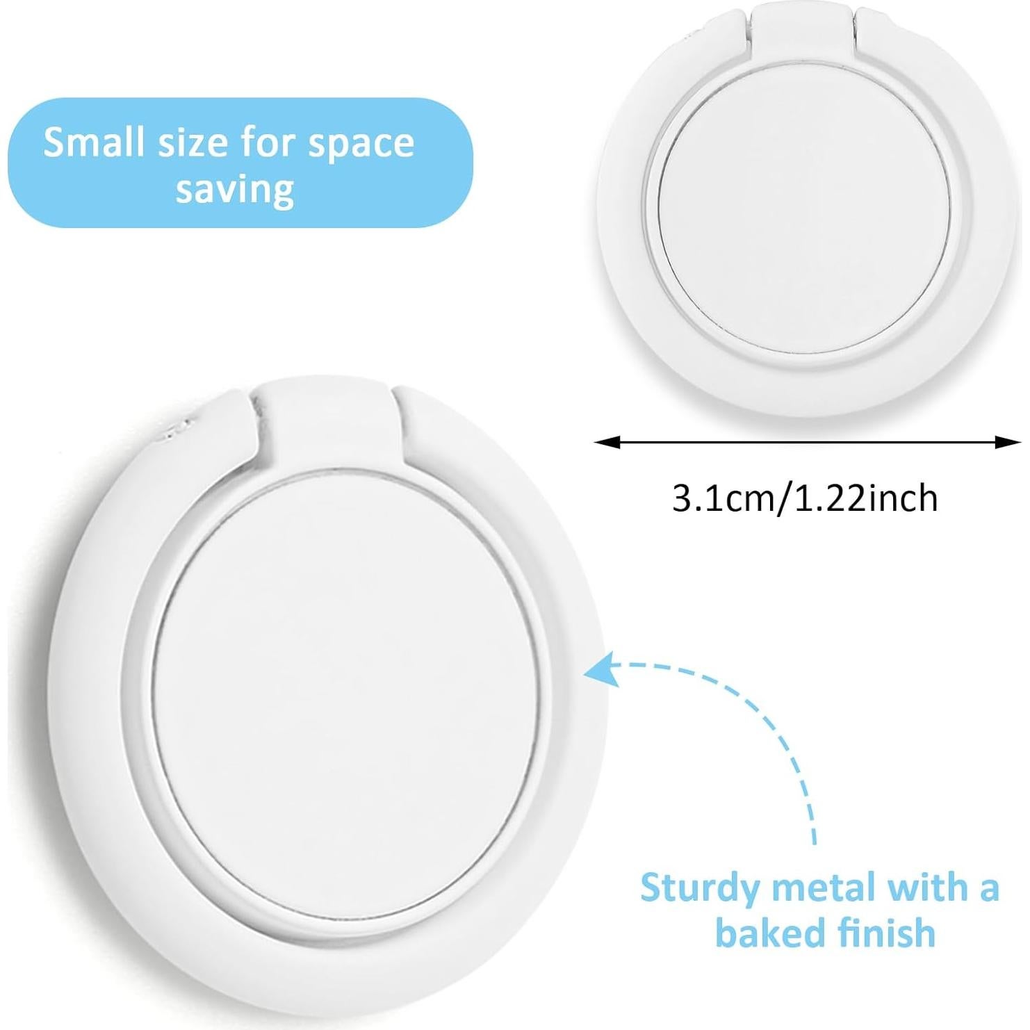 Soporte Adhesivo para Gafas Ymapinc 6 Piezas Blanco Plegable