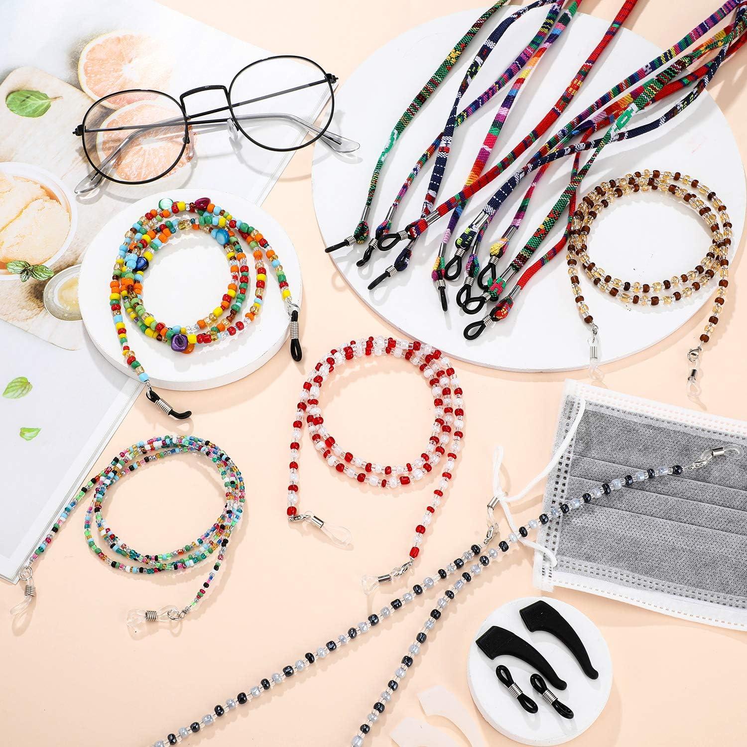 Cadenas de Gafas Elegantes Boao - 10 Piezas con Perlas y Ganchos