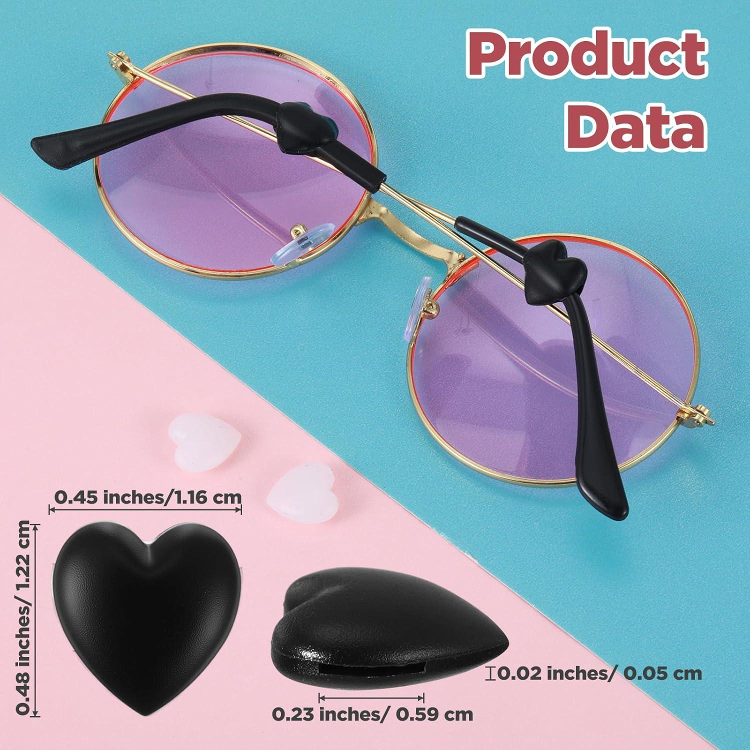 40 Ganchos de Silicona Antideslizantes para Gafas Sorcristy