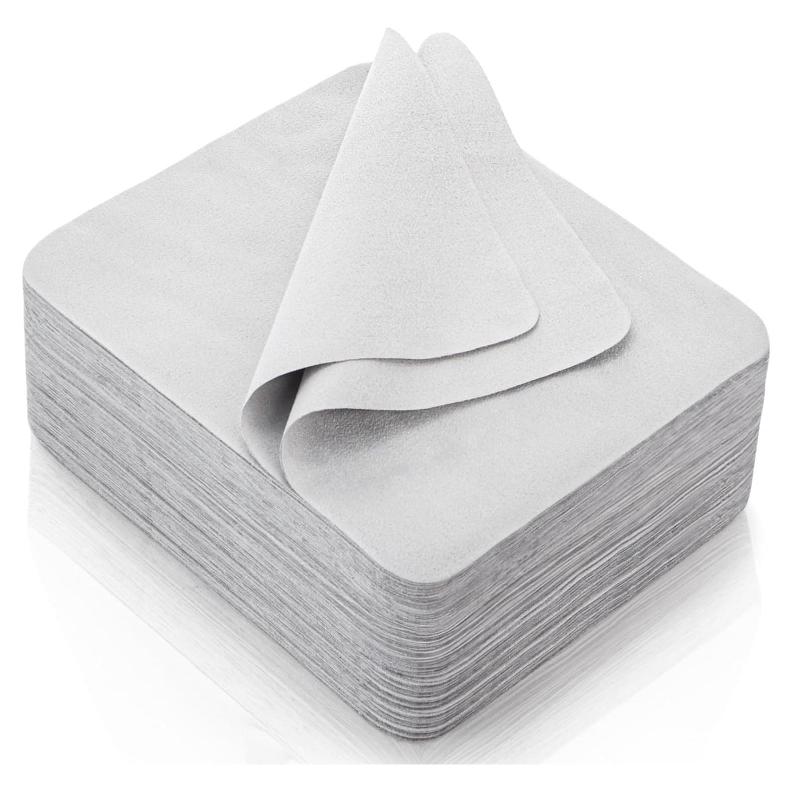 Paquete de 100 paños de limpieza Eorbow 17.78x15.24 cm gris