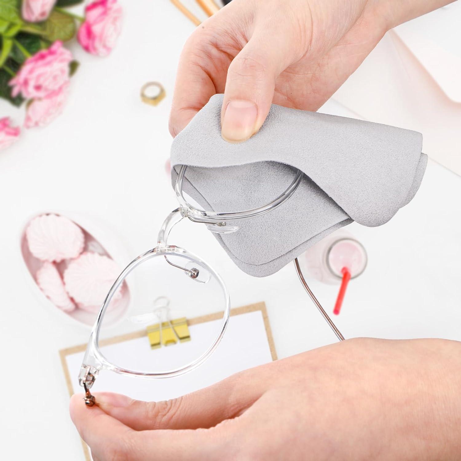 Paquete de 100 paños de limpieza Eorbow 17.78x15.24 cm gris