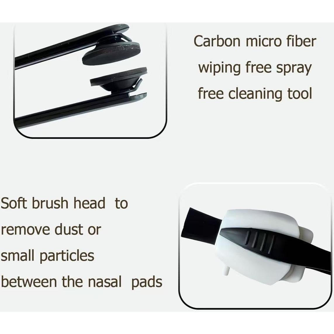 Limpiador de Gafas Portátil Acmeipeio con Microfibra - Blanco