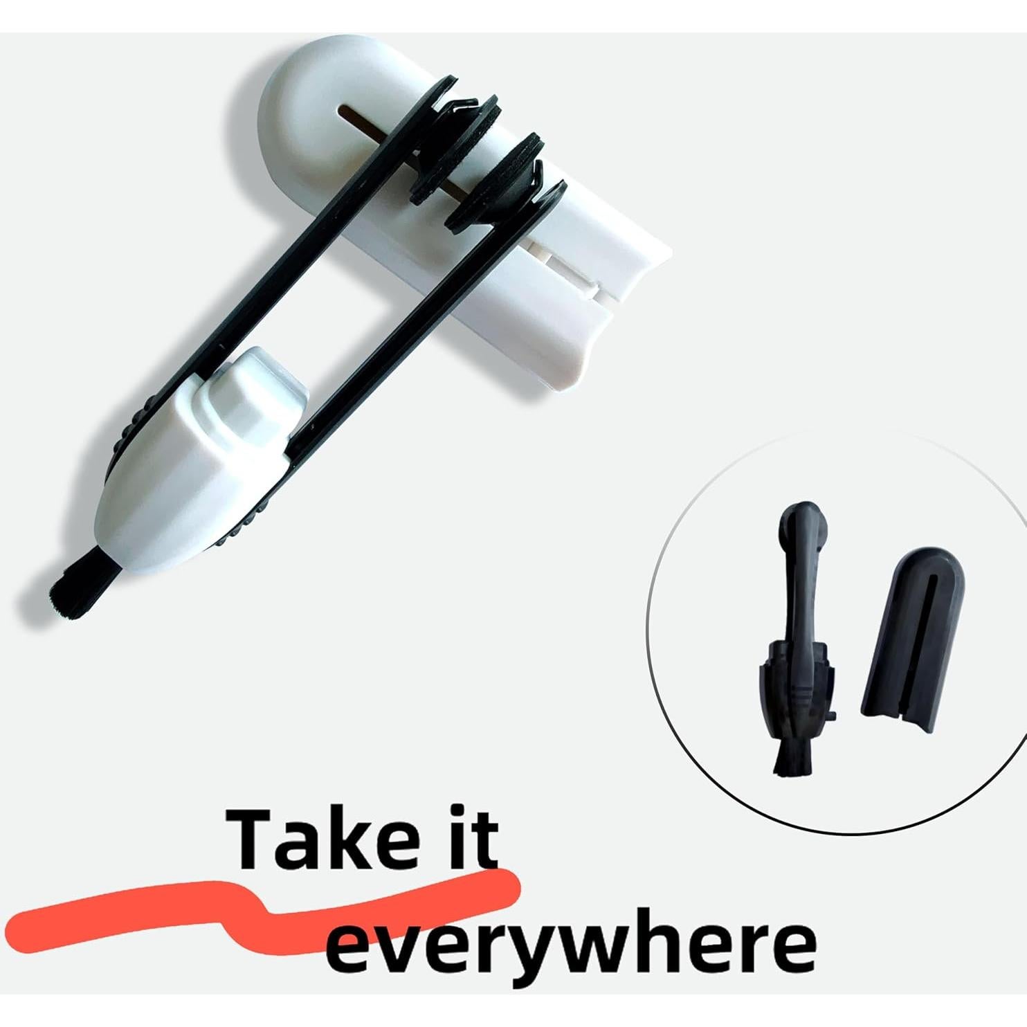 Limpiador de Gafas Portátil Acmeipeio con Microfibra - Blanco