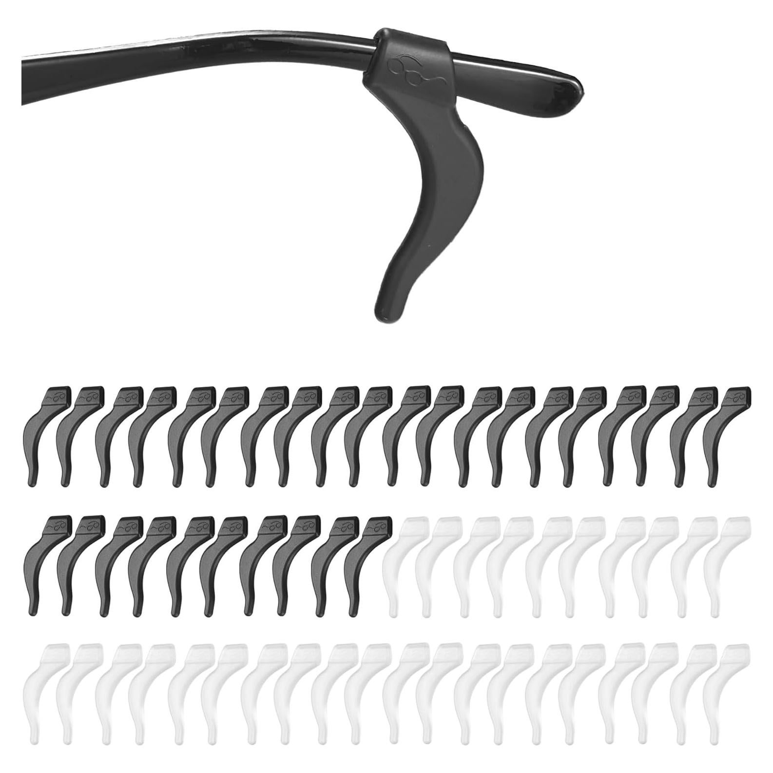 30 Pares Sujetadores de Gafas Antideslizantes AZFVBQL Silicona