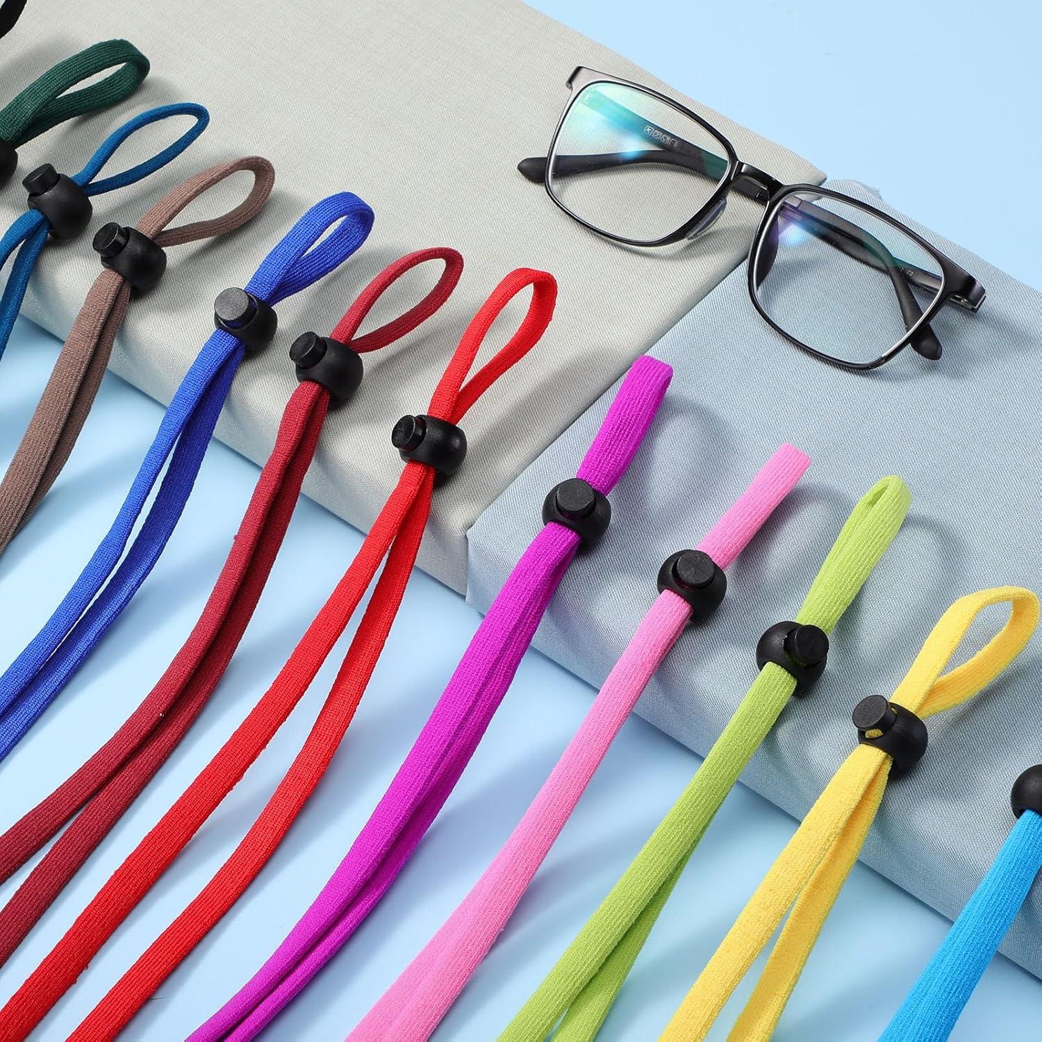 12 Correas Ajustables para Gafas de Seguridad - Nylon y Spandex